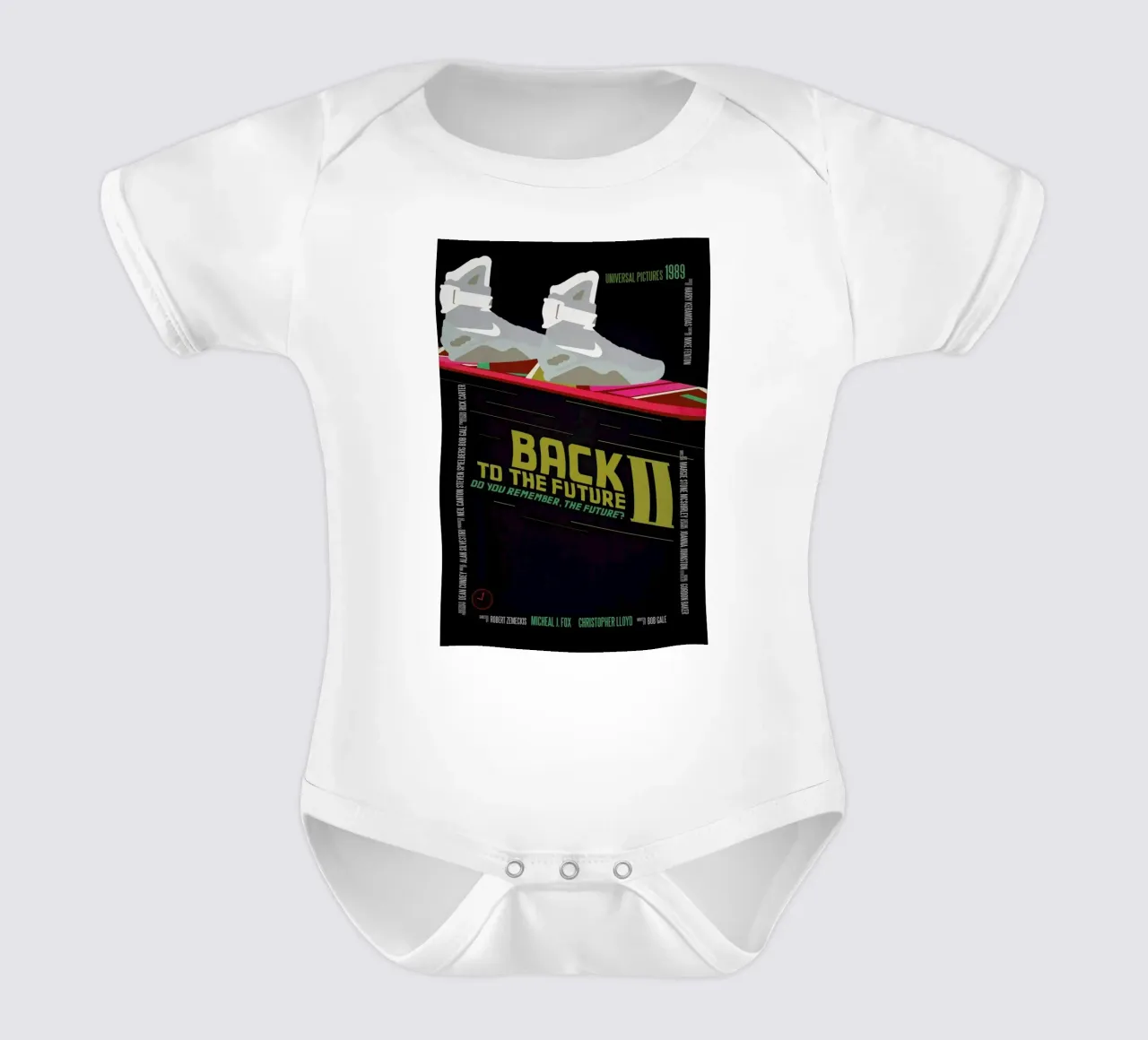 Back To The Future body neonato maniche corte da Aycan Elijah Yilmaz