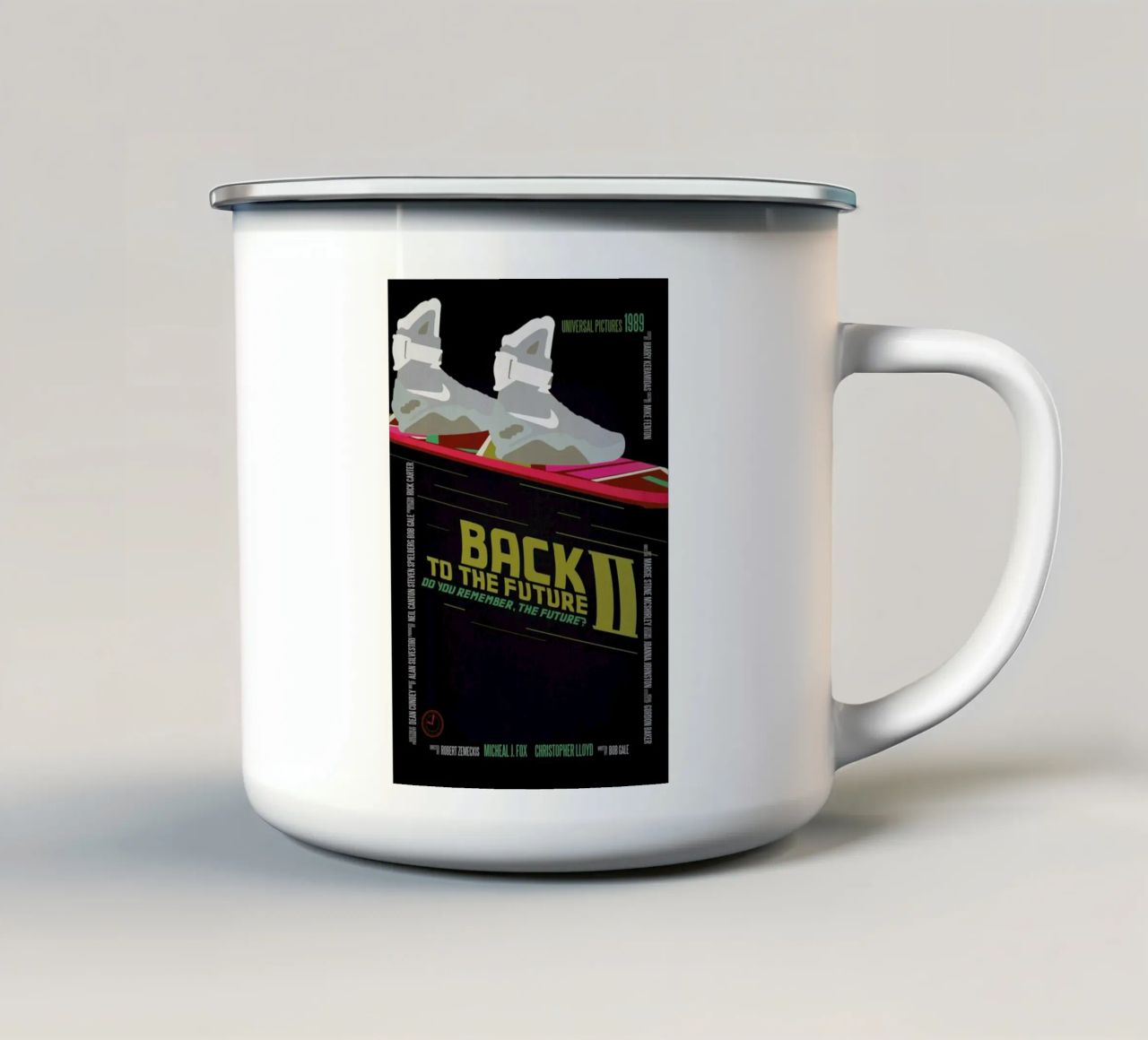 Back To The Future tazza in smalto da Aycan Elijah Yilmaz