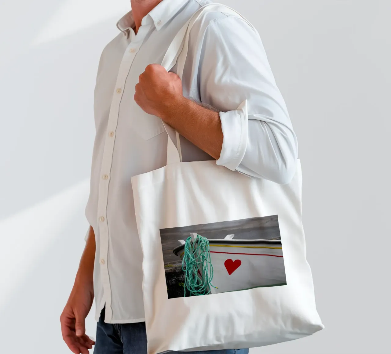 Cœur rouge tote bag de anderm