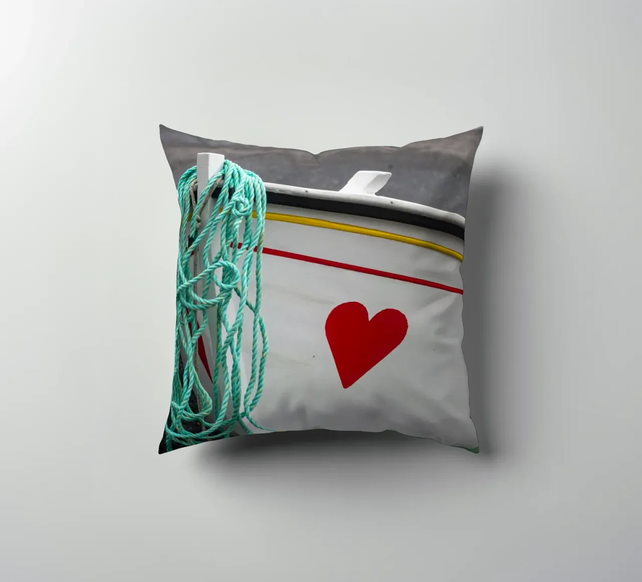 Cuore rosso cuscino da anderm