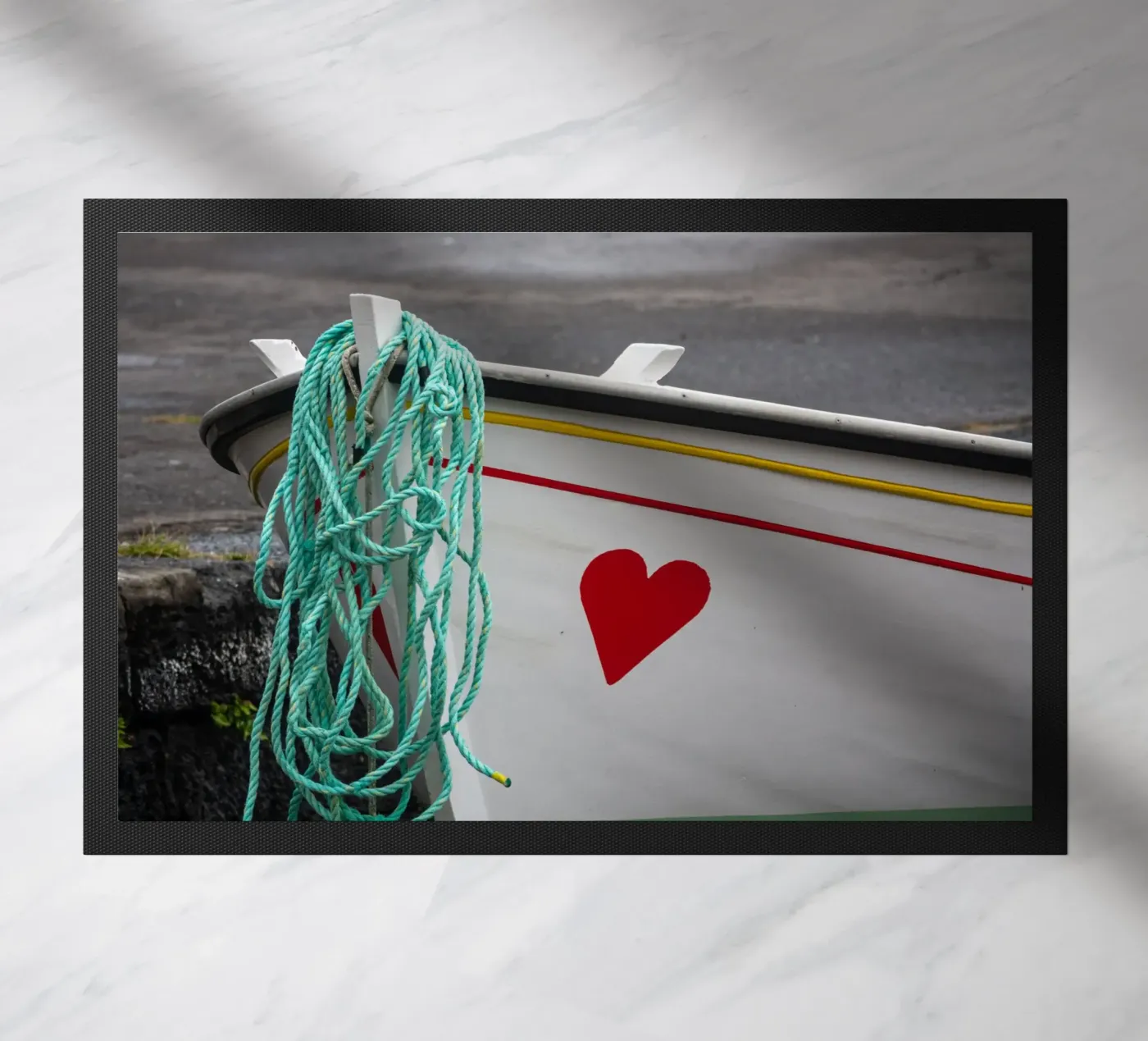 Cuore rosso zerbino da anderm