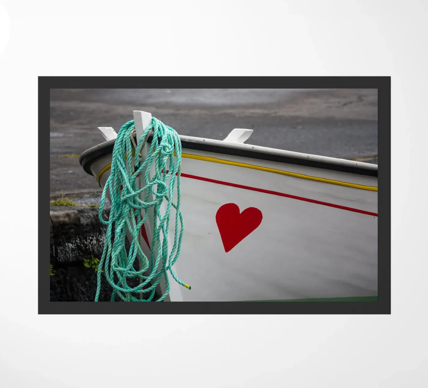 Cuore rosso zerbino da anderm