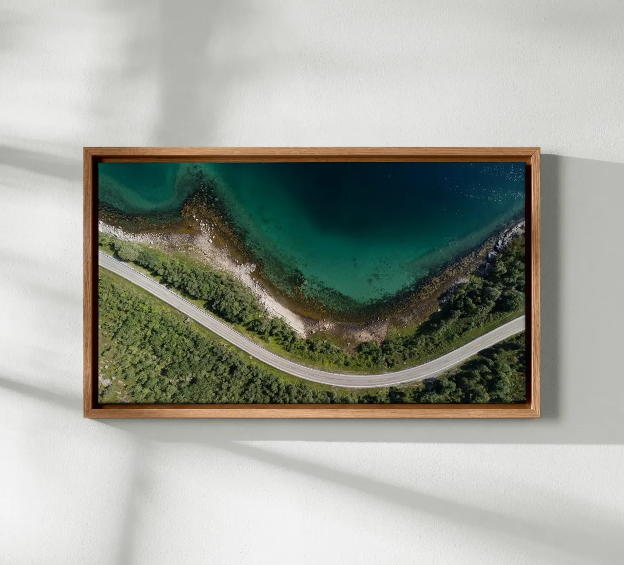 Seaside weg canvas met Baklijst van anderm