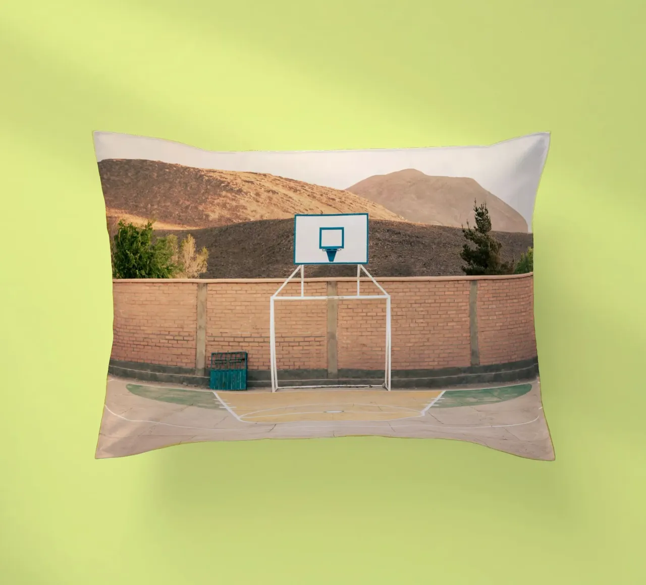 Mania Streetball Courts 1 Potosi (Bolivia) cuscino da Mania Print Collection