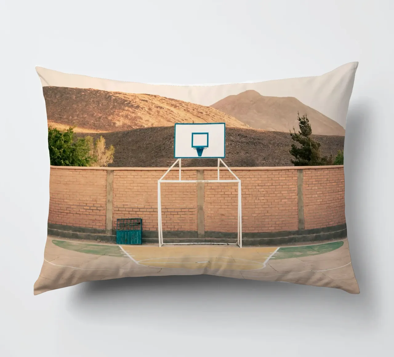 Mania Streetball Courts 1 Potosi (Bolivia) cuscino da Mania Print Collection