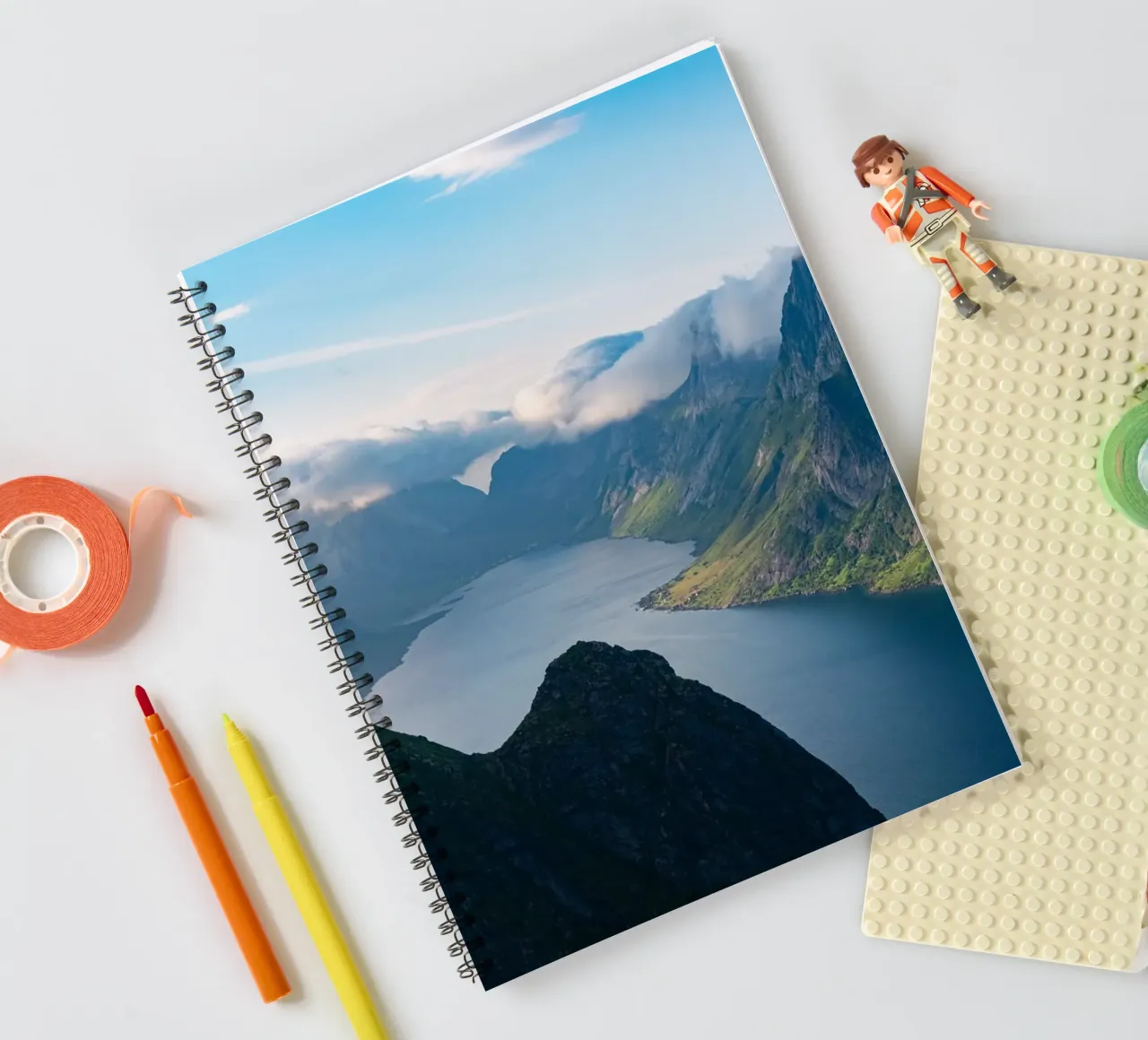 Reinebringen in Lofoten spiral notebook by anderm