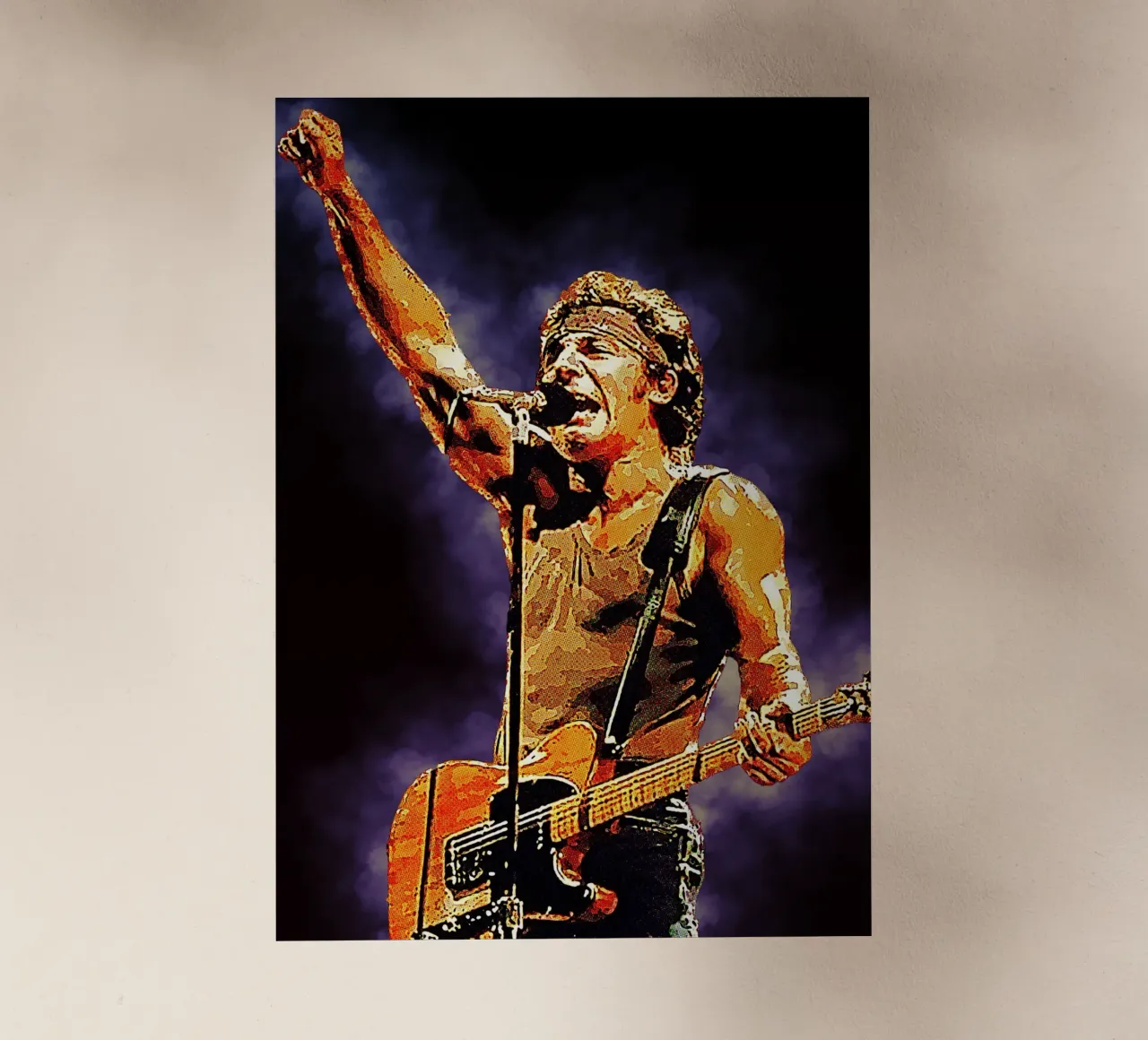 Historia de Springsteen lámina retroiluminada de neonartroom