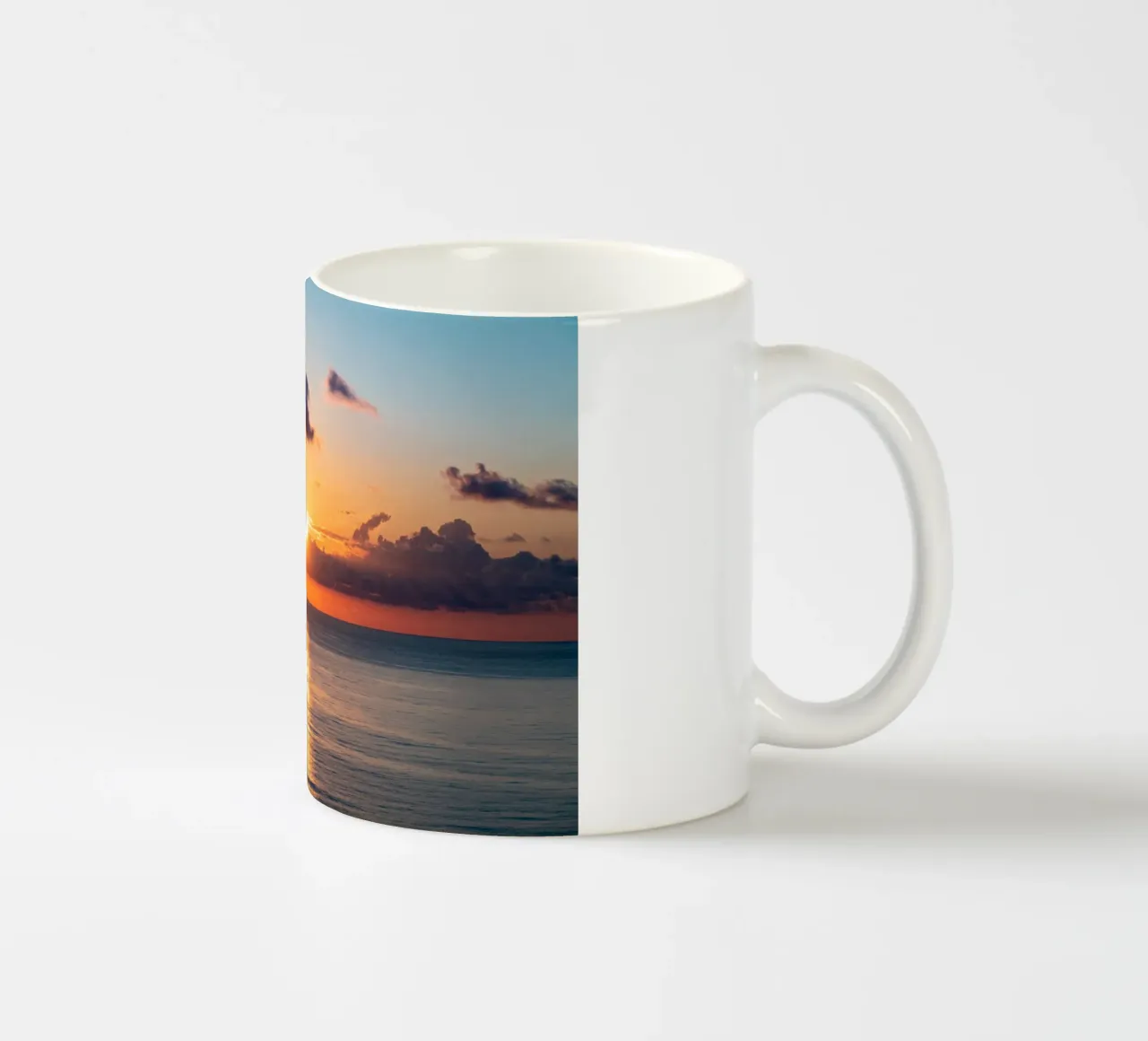 Tramonto al mare tazza in ceramica da anderm