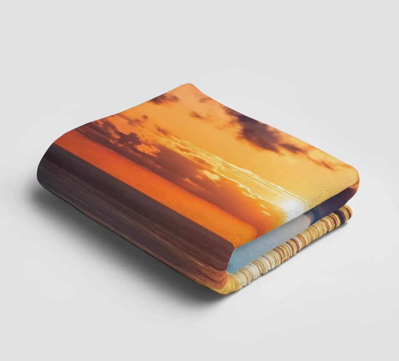Sunset at the sea towel by anderm