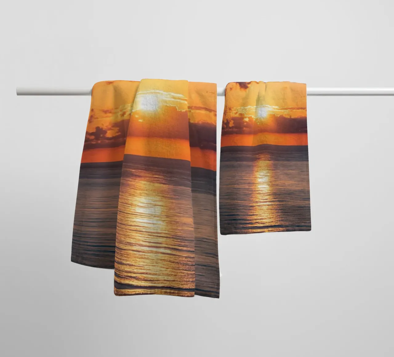 Sunset at the sea towel by anderm