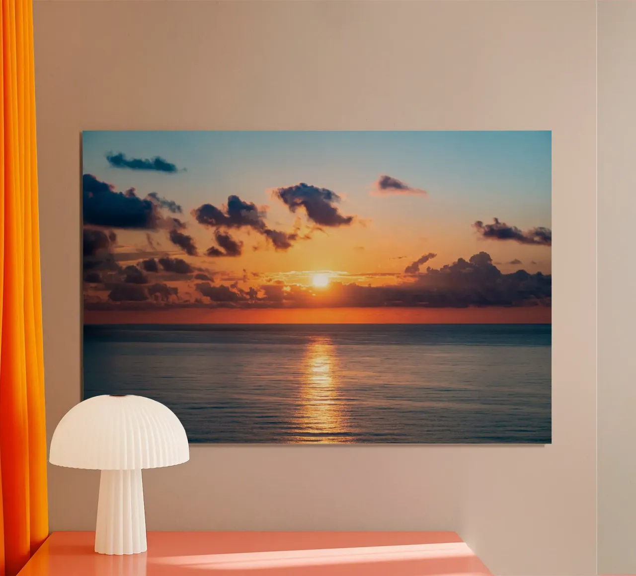 Tramonto al mare carta hahnemühle da anderm