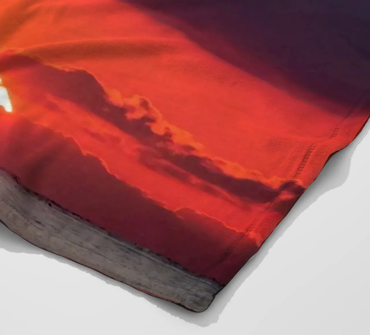 Tramonto al mare coperta in pile da anderm