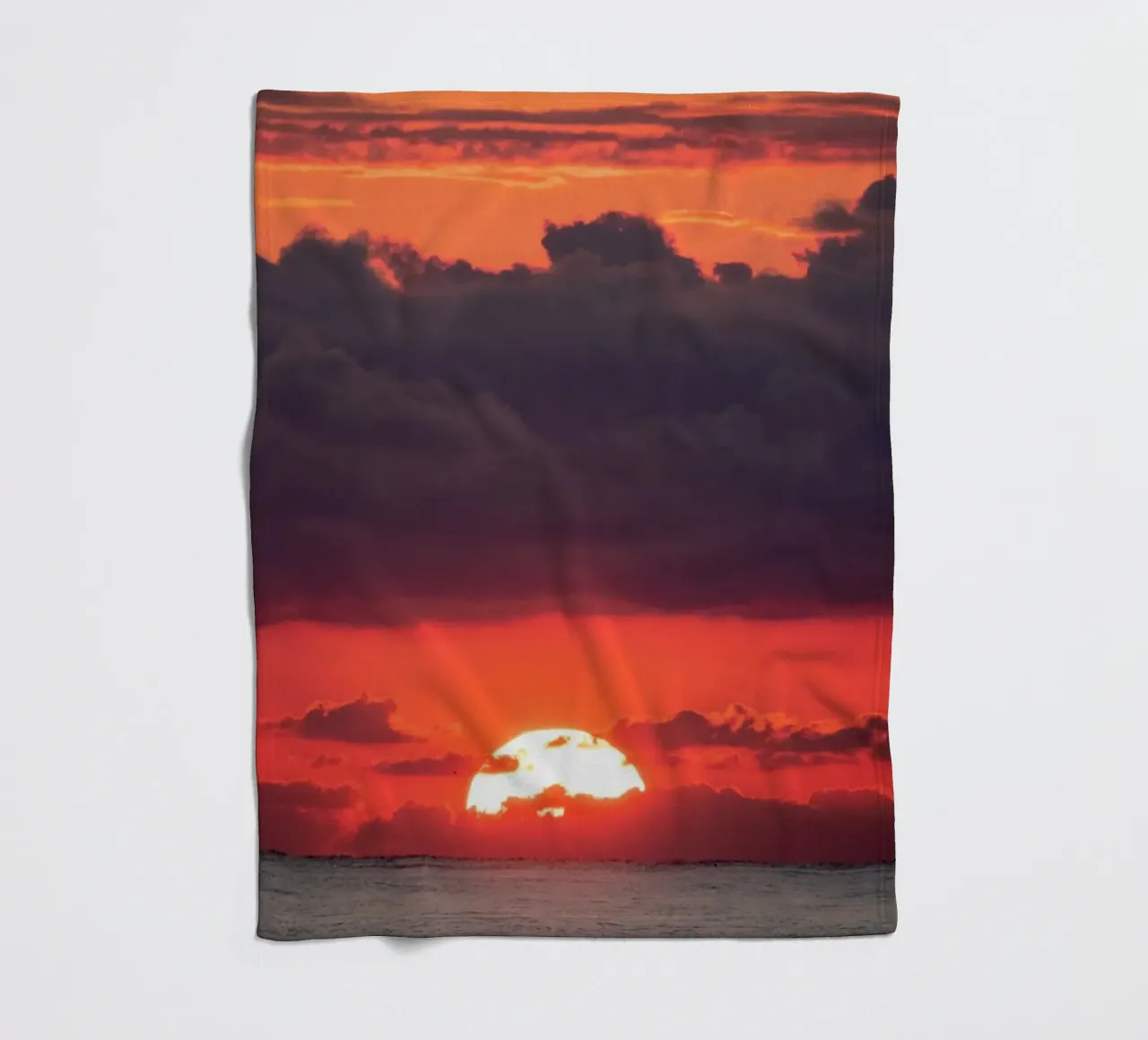 Tramonto al mare coperta in pile da anderm
