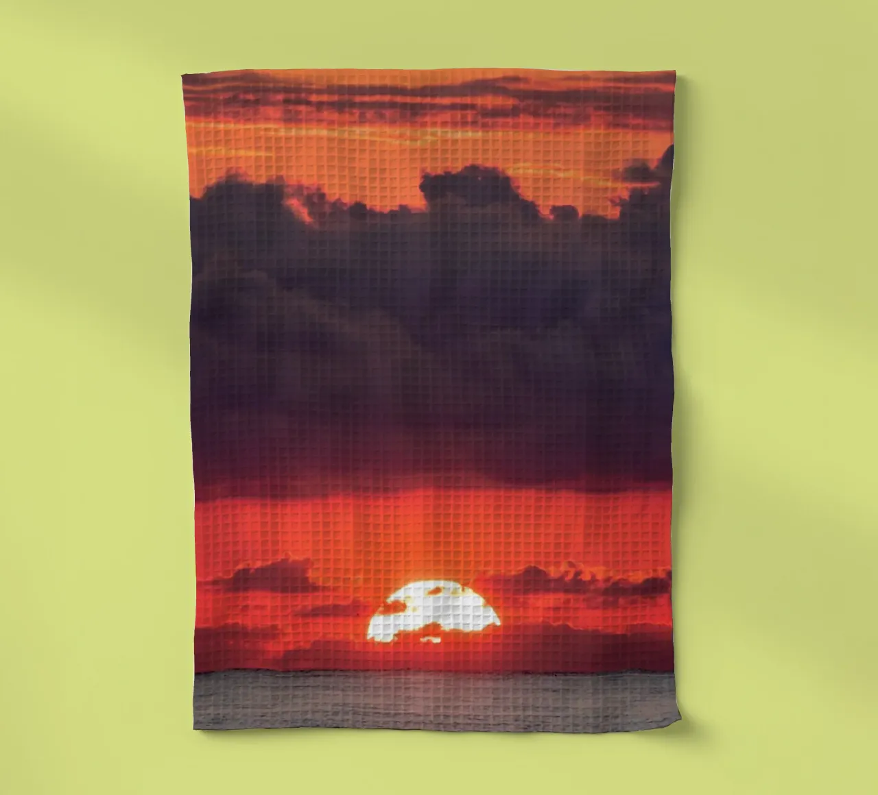 Tramonto al mare canovaccio da cucina da anderm