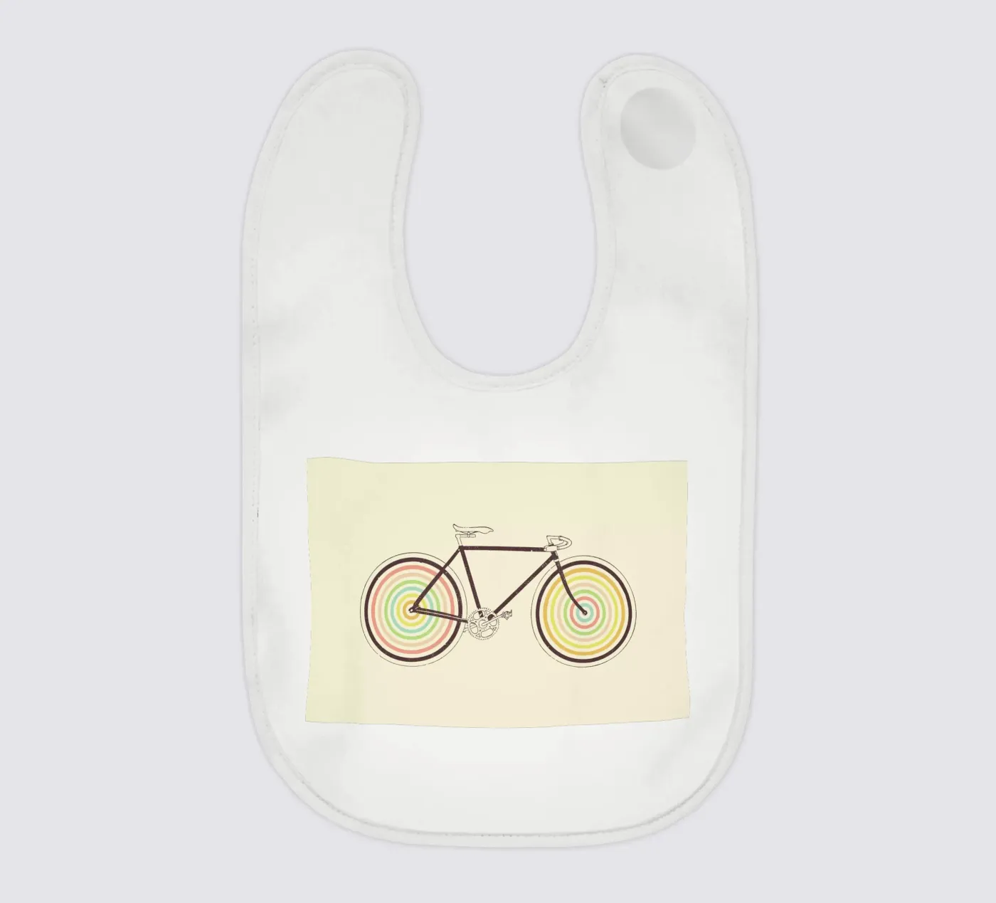 Velocolor baby bib by Florent Bodart