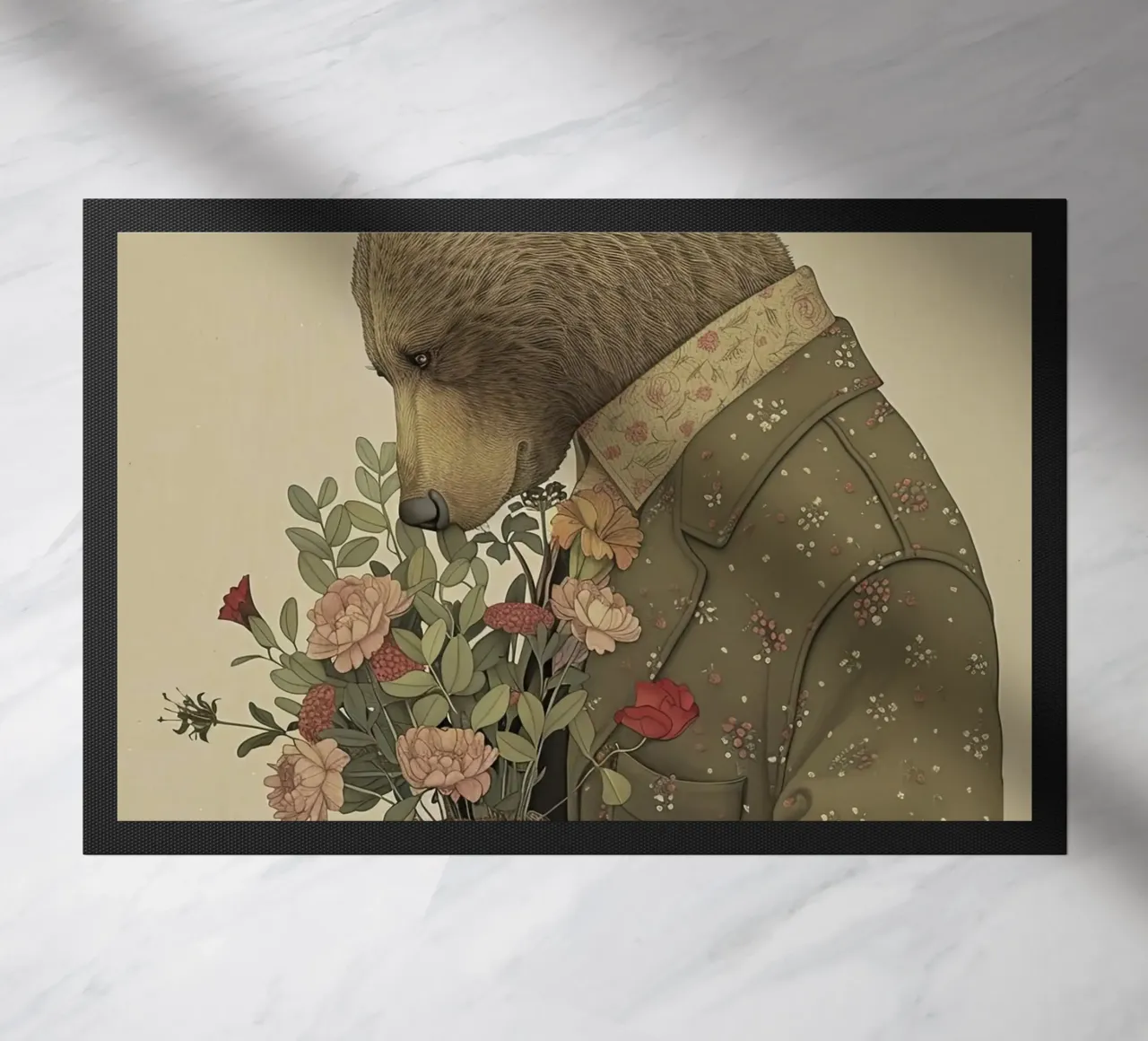 Orso gentile zerbino da Rustic Grace Studio 02