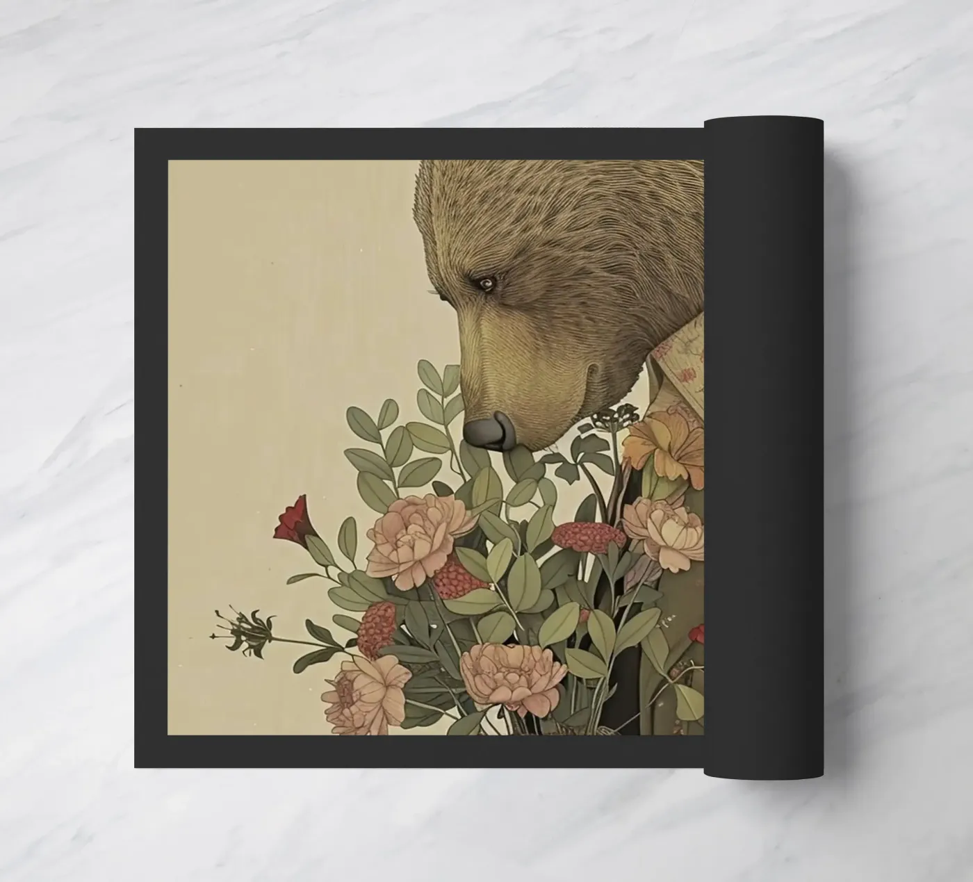 Gentle Bear doormat by Rustic Grace Studio 02