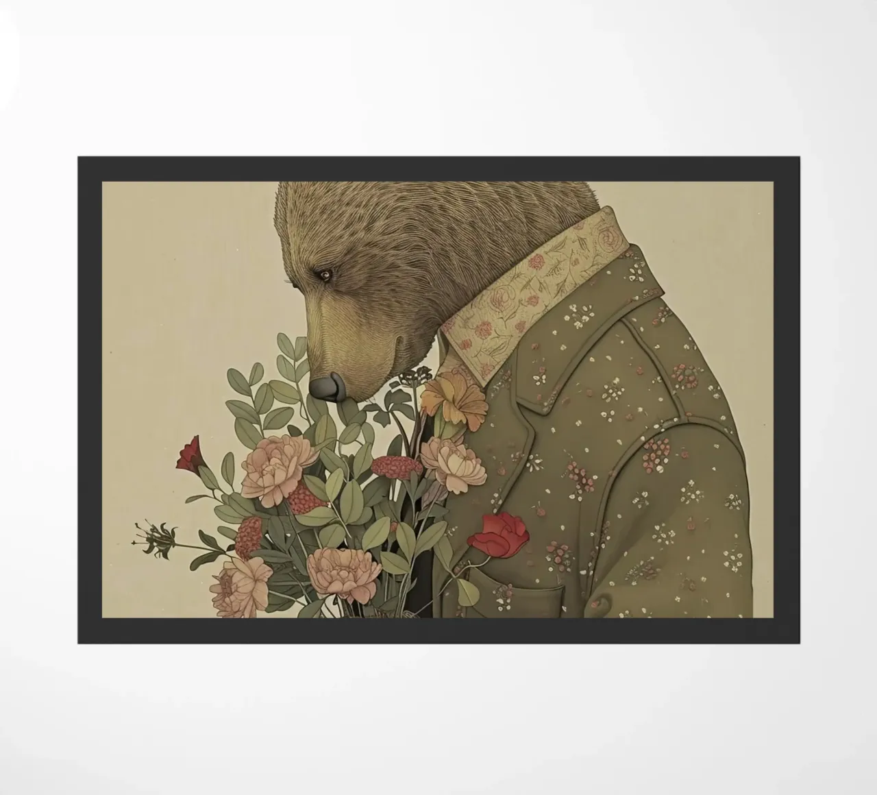 Orso gentile zerbino da Rustic Grace Studio 02