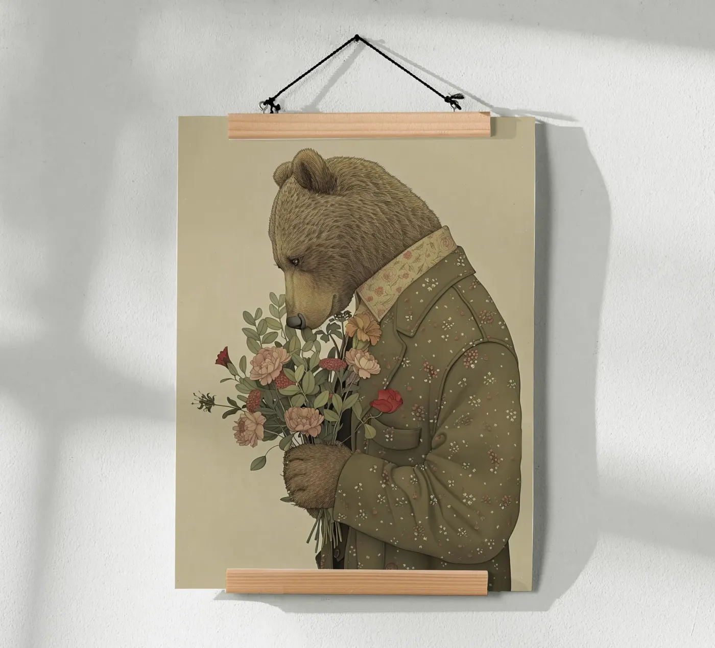 Gentle Bear poster by Rustic Grace Studio 02