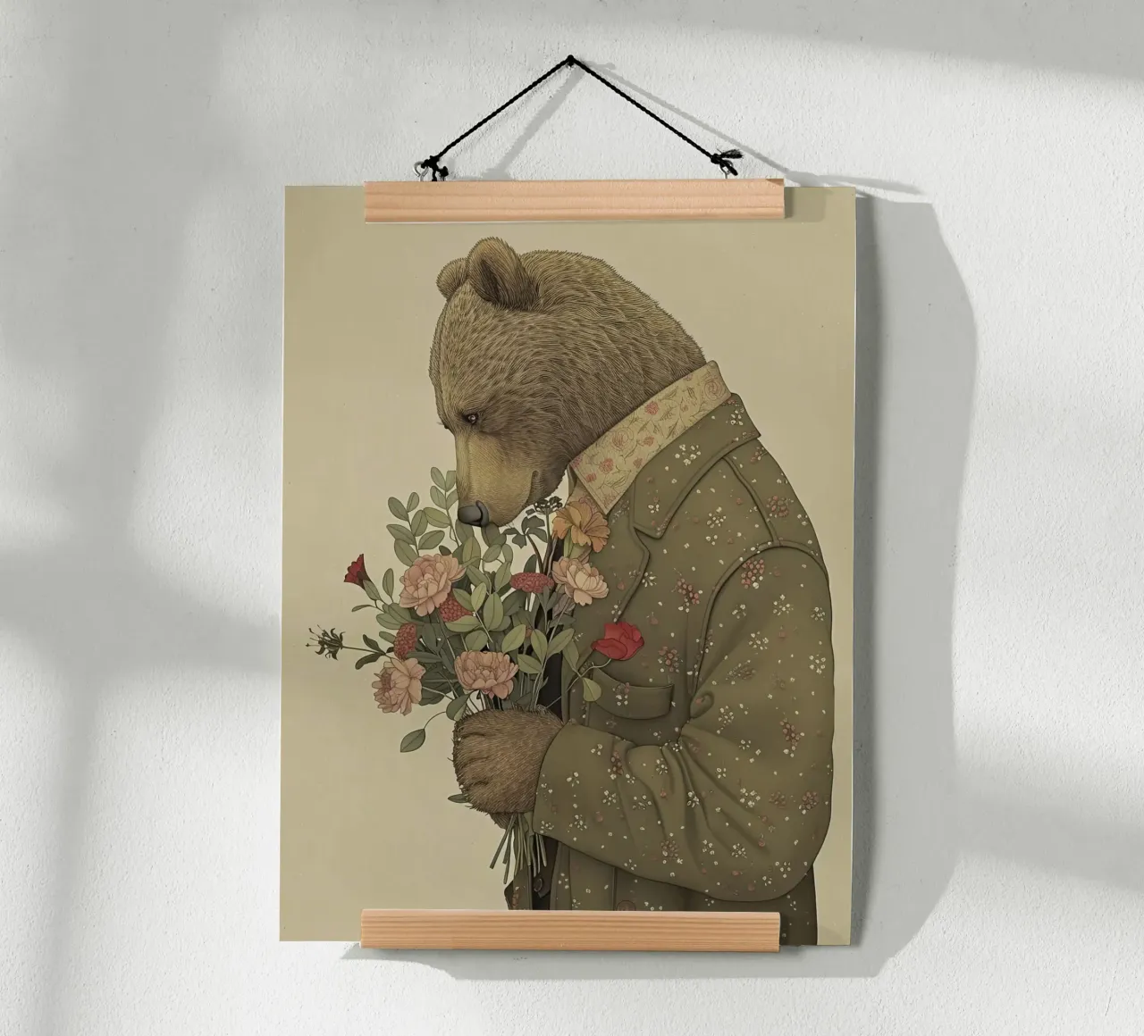 Orso gentile poster da Rustic Grace Studio 02