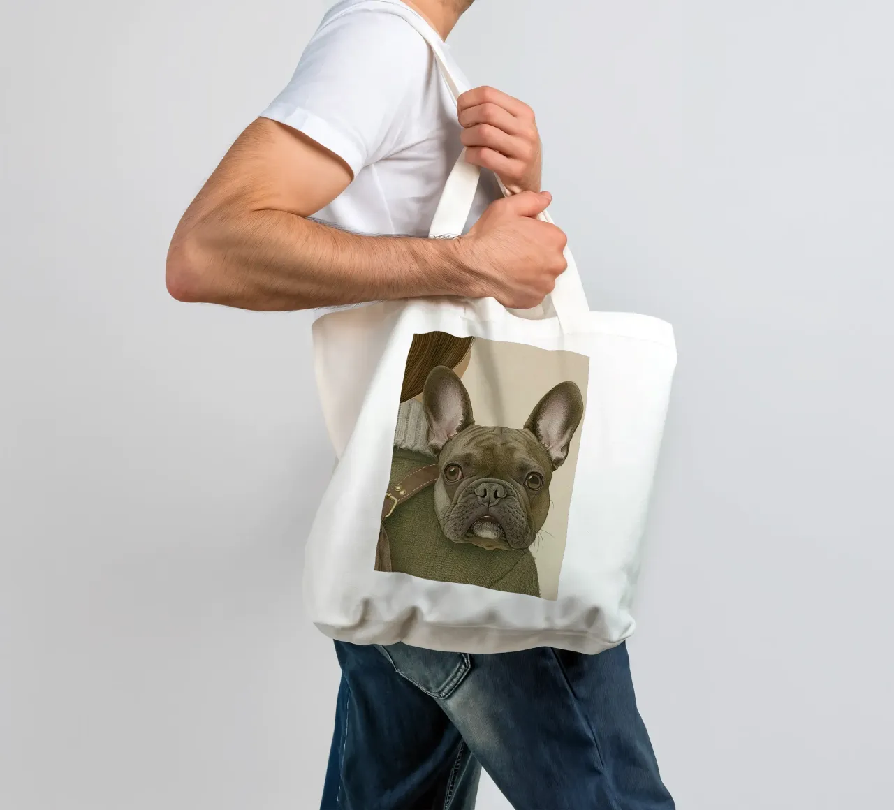 Compagno affascinante borsa in juta da Rustic Grace Studio 02