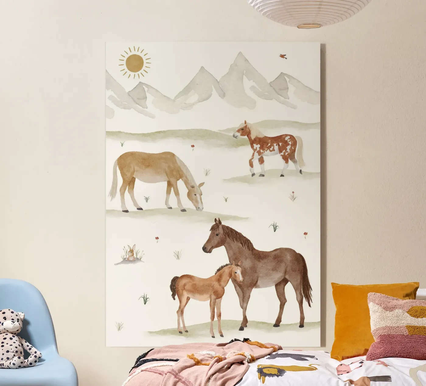 Horses Acryl-Glas von herzundpapier