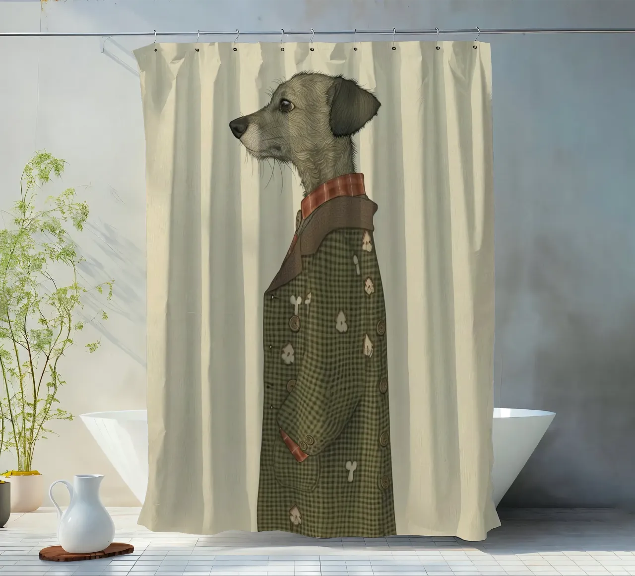 Fiducia tranquilla tenda da doccia da Rustic Grace Studio 02