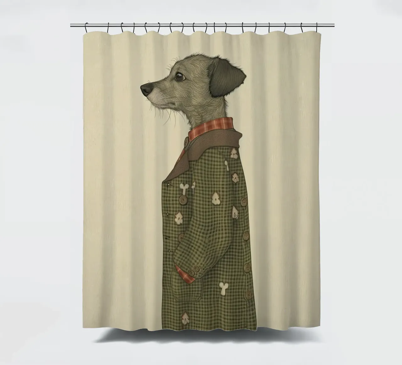 Fiducia tranquilla tenda da doccia da Rustic Grace Studio 02
