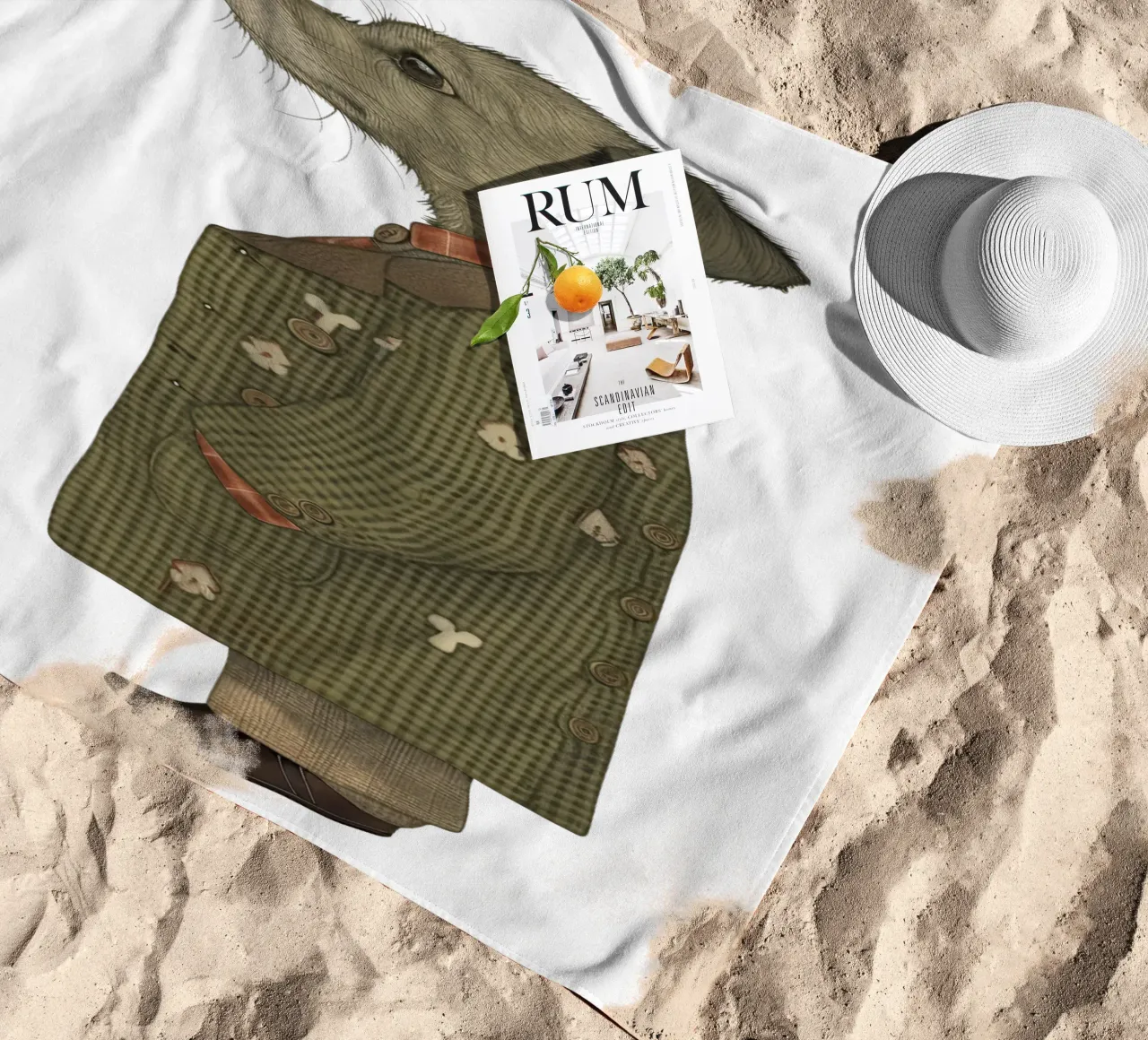 Fiducia tranquilla telo mare da Rustic Grace Studio 02