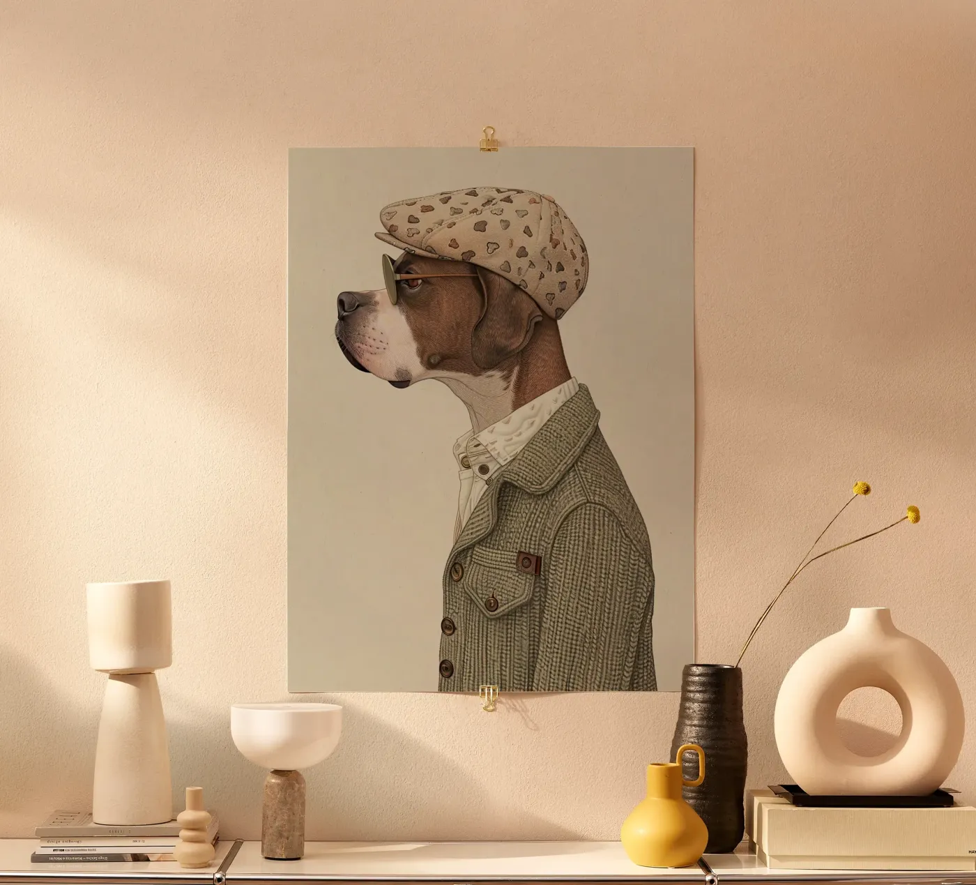 Cool Canine poster da Rustic Grace Studio 02
