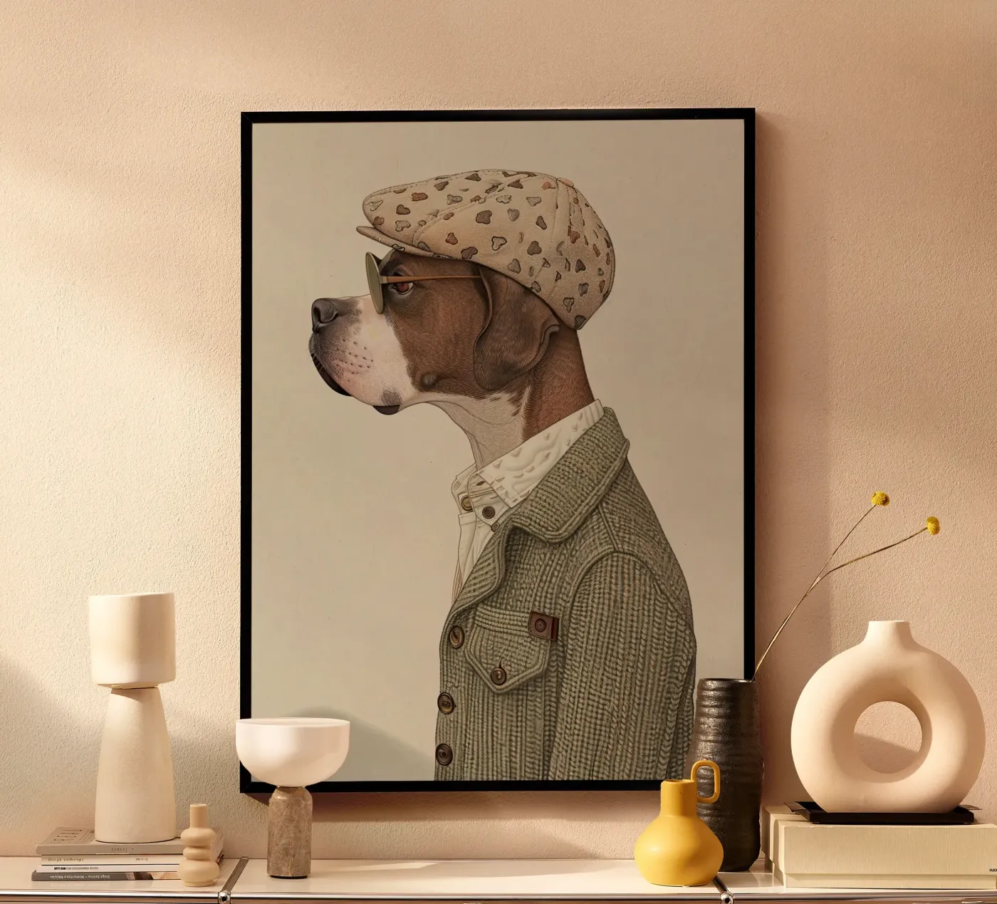 Cool Canine poster da Rustic Grace Studio 02