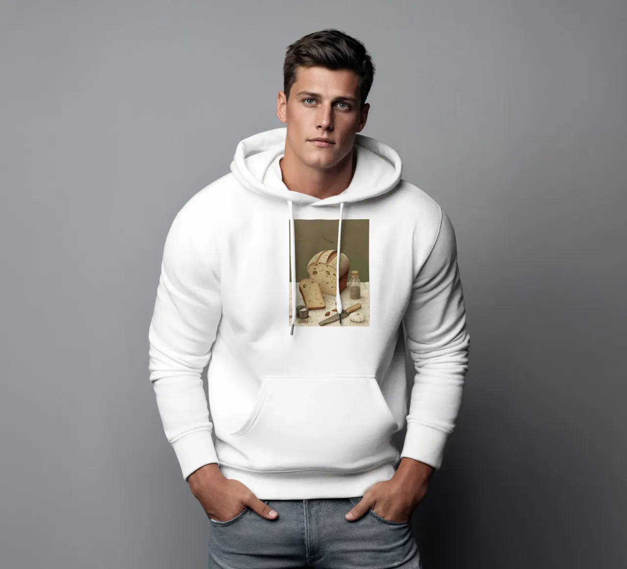 Fetta rustica felpa con cappuccio da Rustic Grace Studio 02