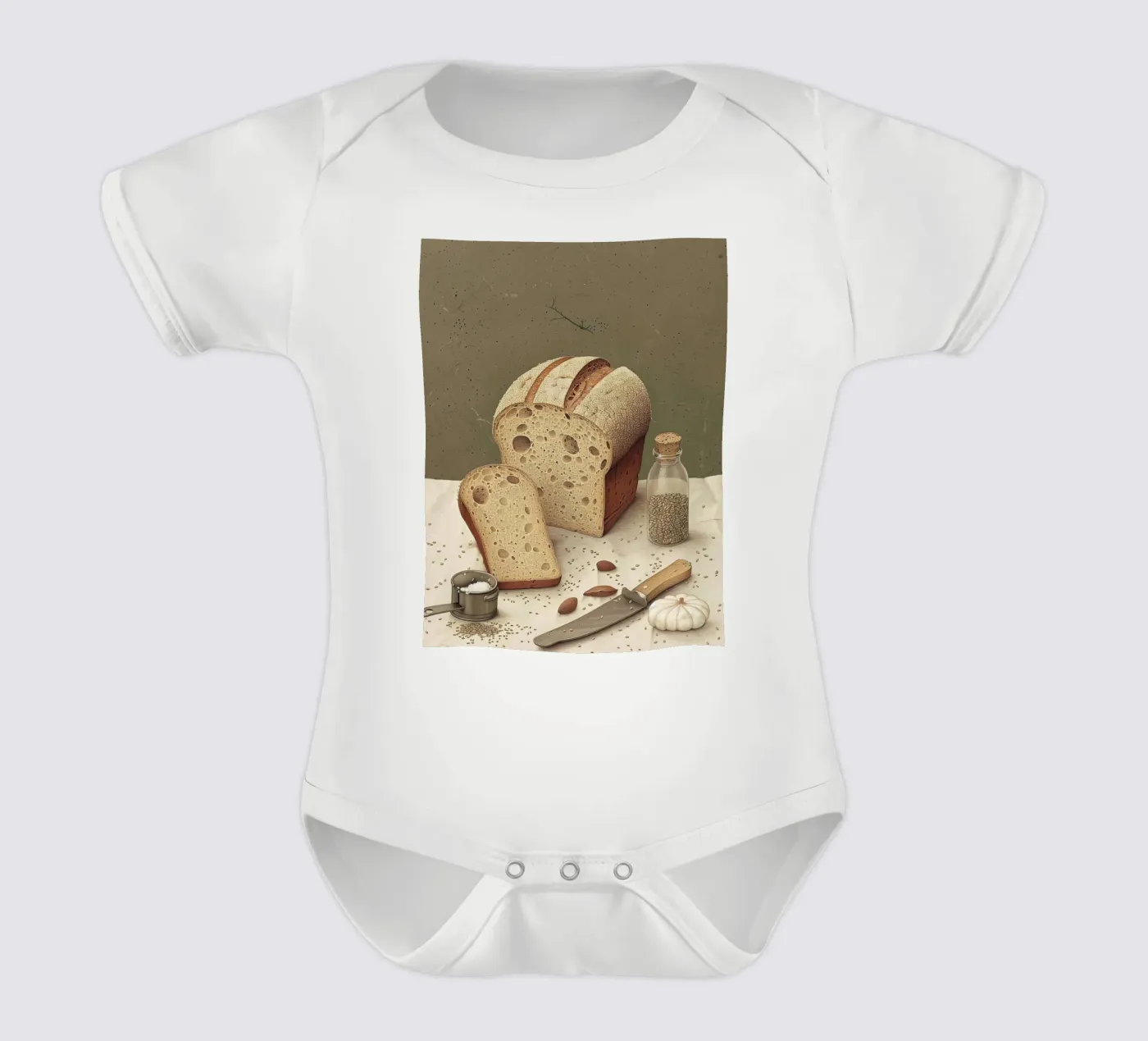 Rustieke plak babyrompertje korte mouwen van Rustic Grace Studio 02