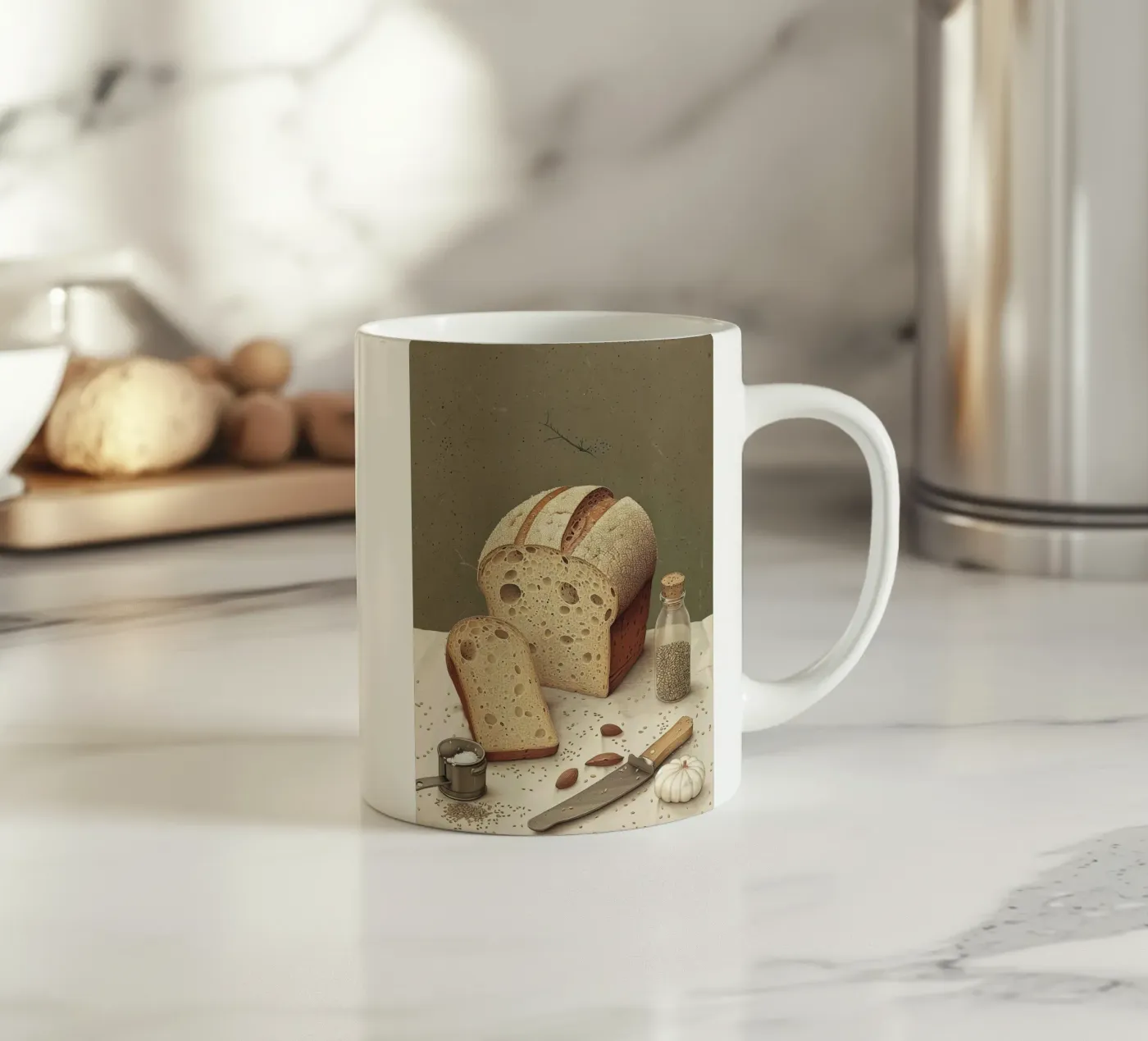 Rustic Slice ceramic mug by Rustic Grace Studio 02