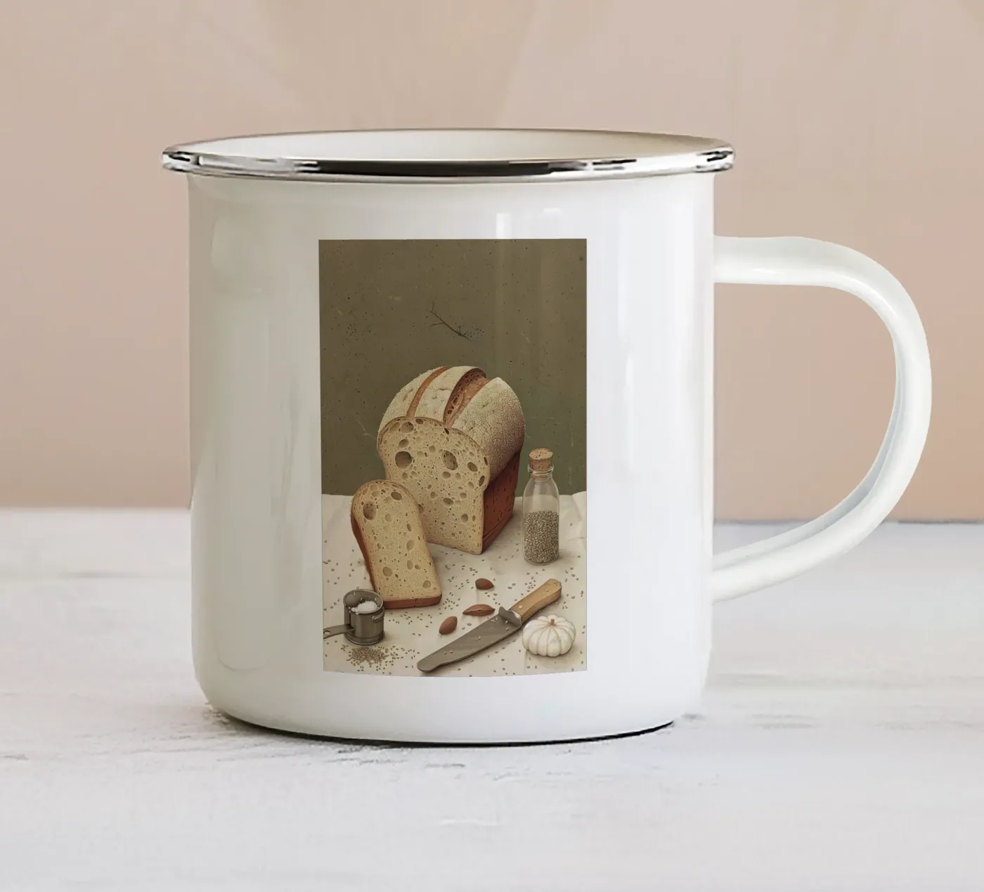 Rustic Slice enamel mug by Rustic Grace Studio 02