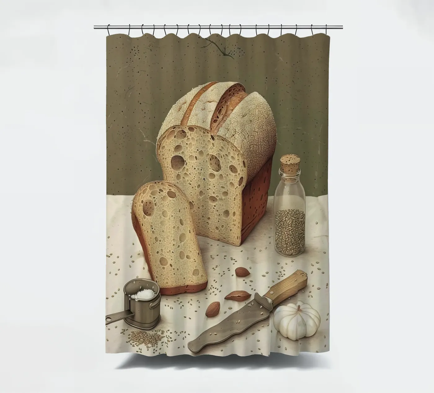 Rustic Slice Duschvorhang von Rustic Grace Studio 02