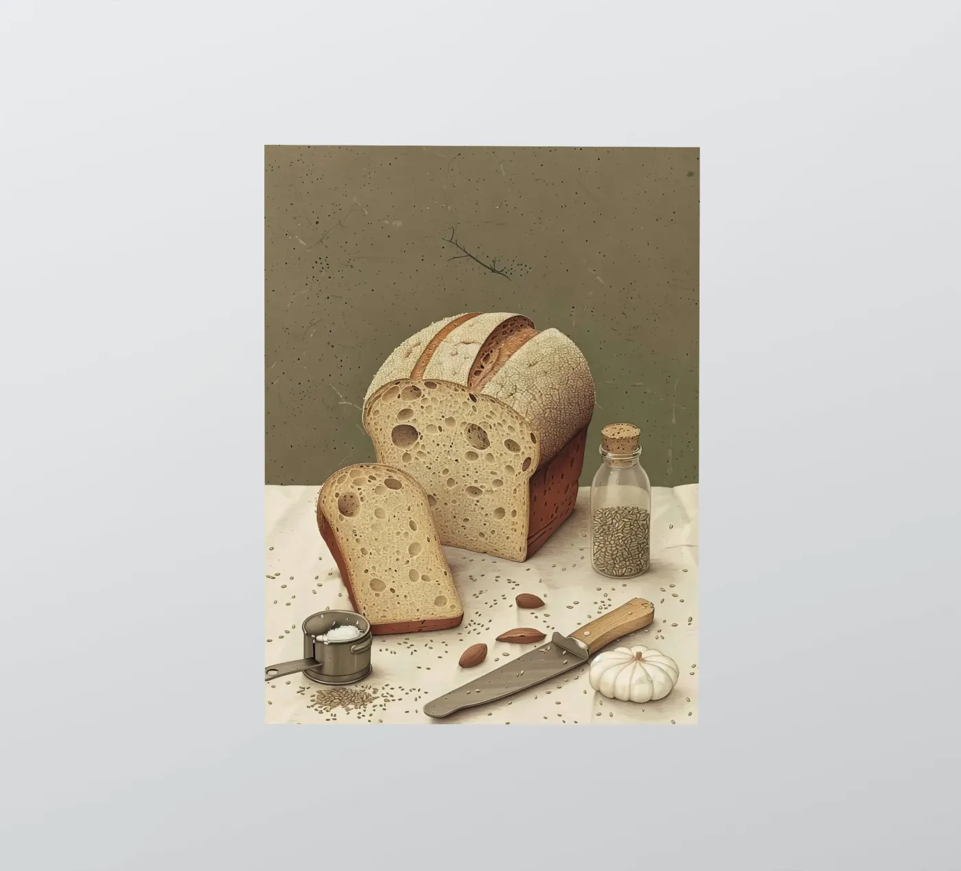 Rustic Slice Sticker von Rustic Grace Studio 02