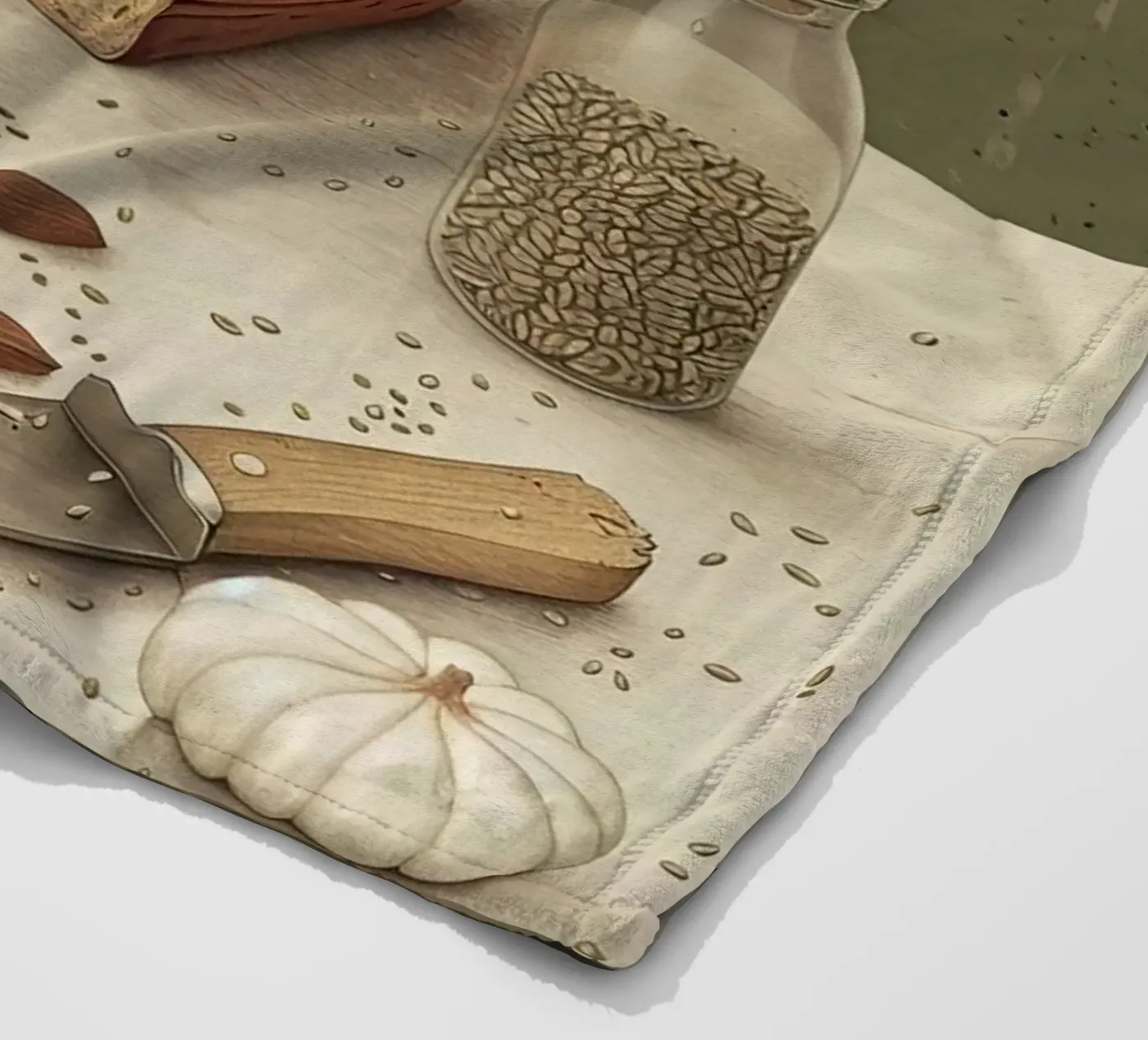Rustic Slice fleece blanket by Rustic Grace Studio 02