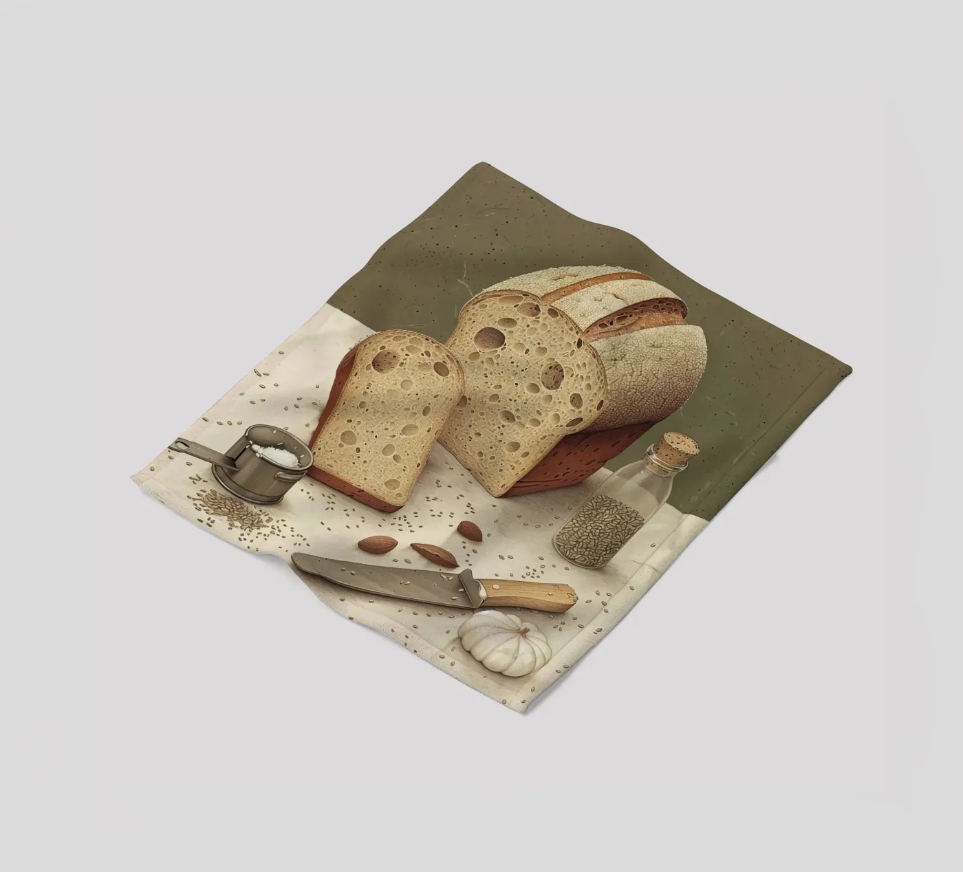 Rustic Slice fleece blanket by Rustic Grace Studio 02