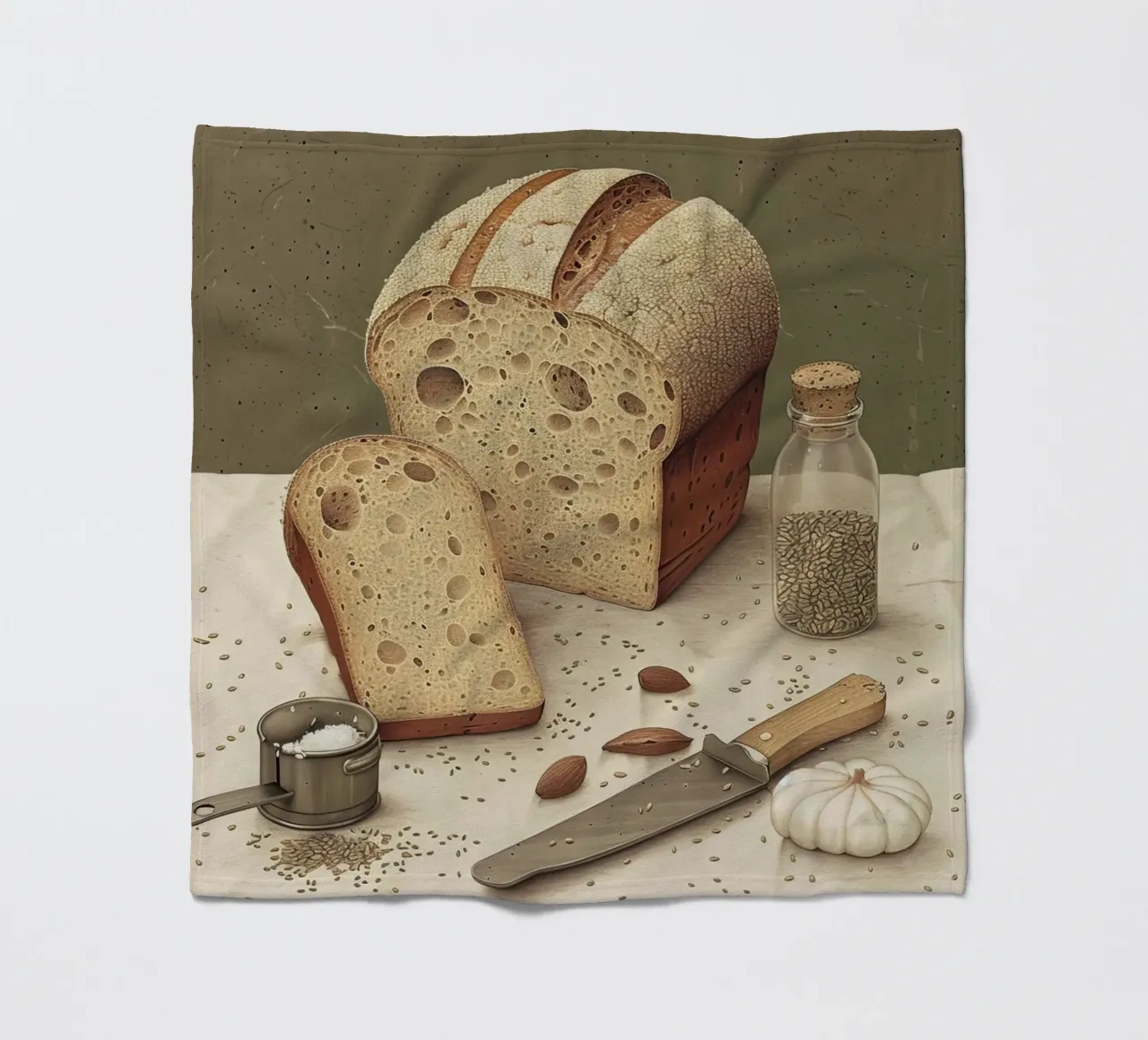 Rustic Slice fleece blanket by Rustic Grace Studio 02