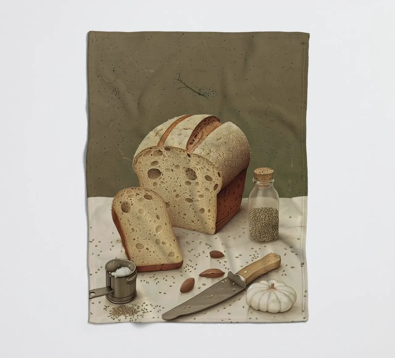 Rustic Slice fleece blanket by Rustic Grace Studio 02