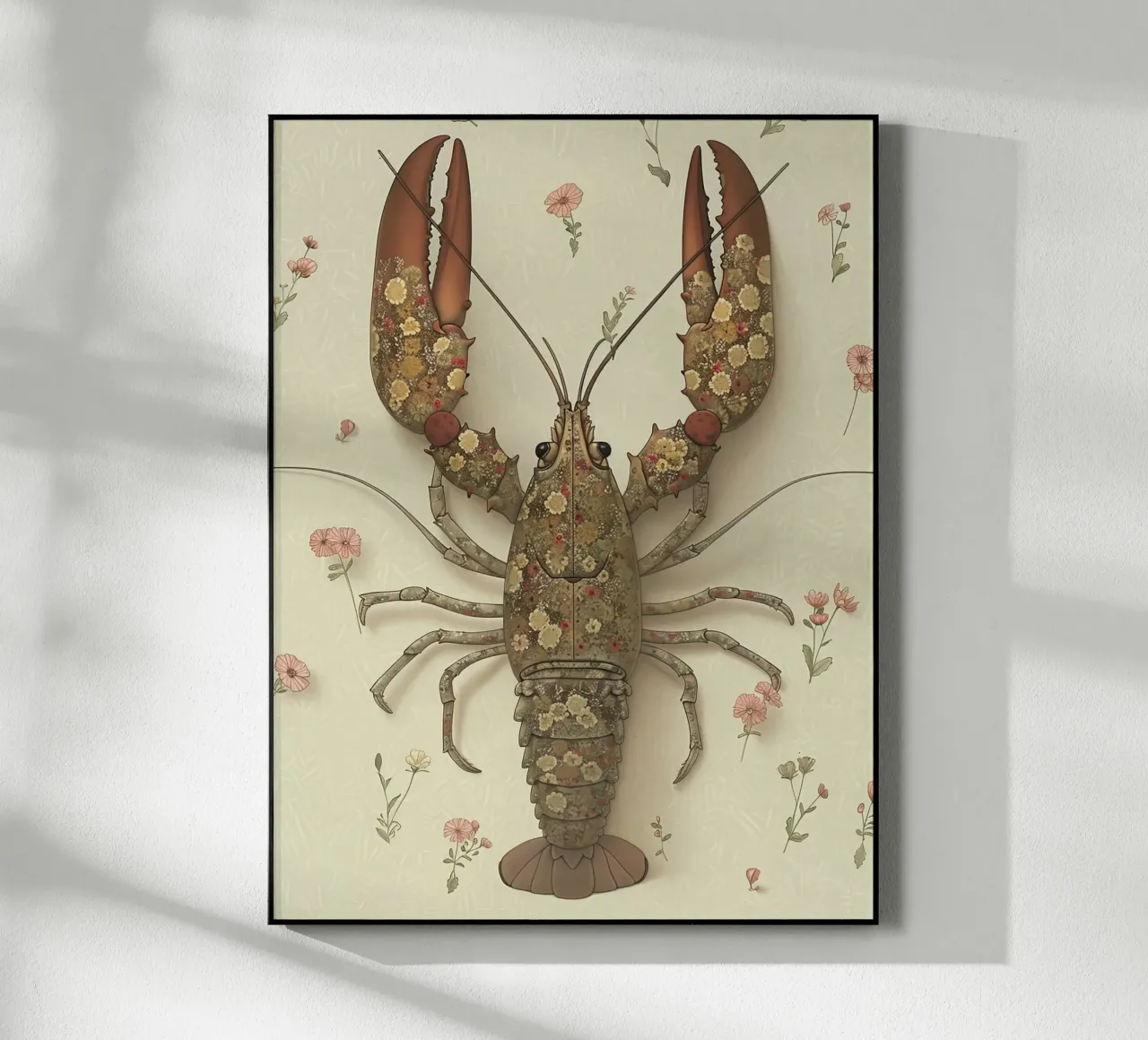 Floral Lobster acrylic glass by Rustic Grace Studio 02