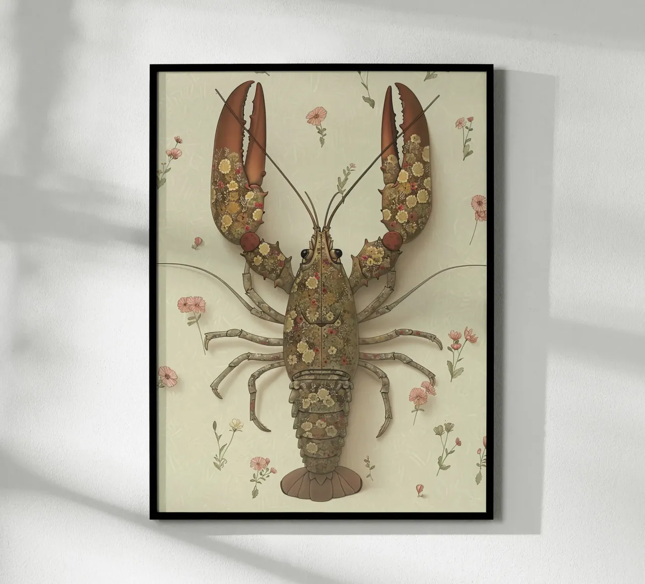 Floral Lobster hahnemühle by Rustic Grace Studio 02