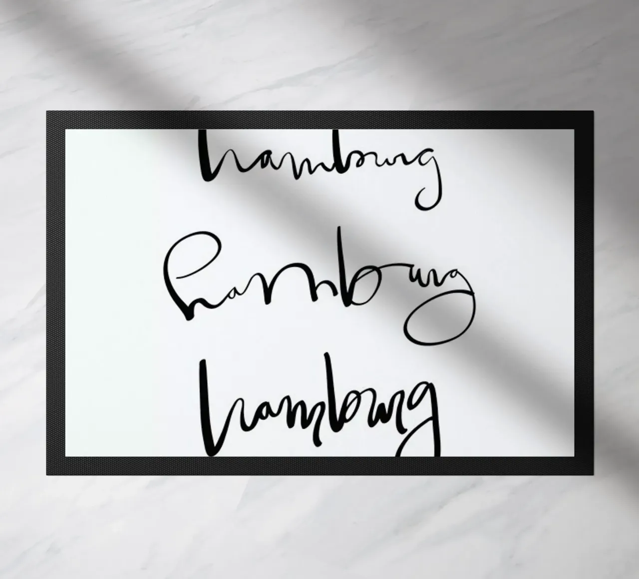 Hamburg doormat by Kristen Polsinelli