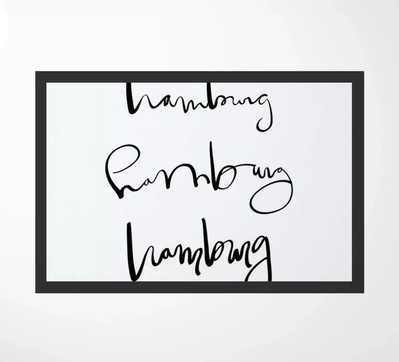 Hamburg doormat by Kristen Polsinelli