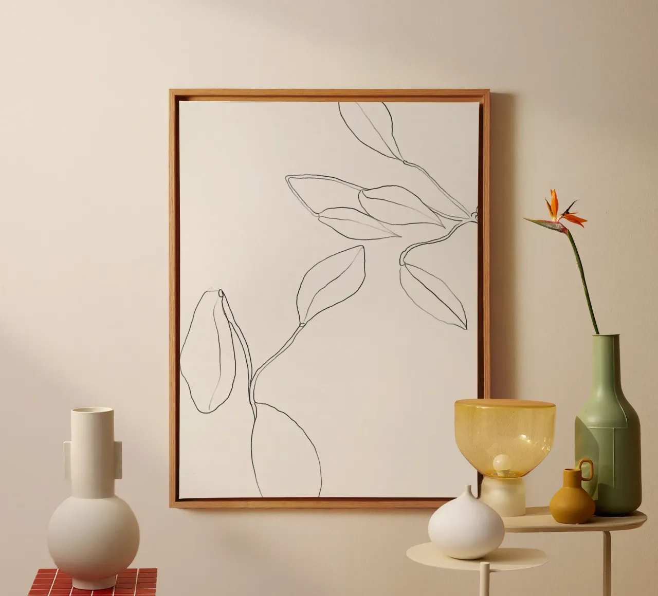 Vie Simple No 9 tela con Cornice a cassetta da treechild