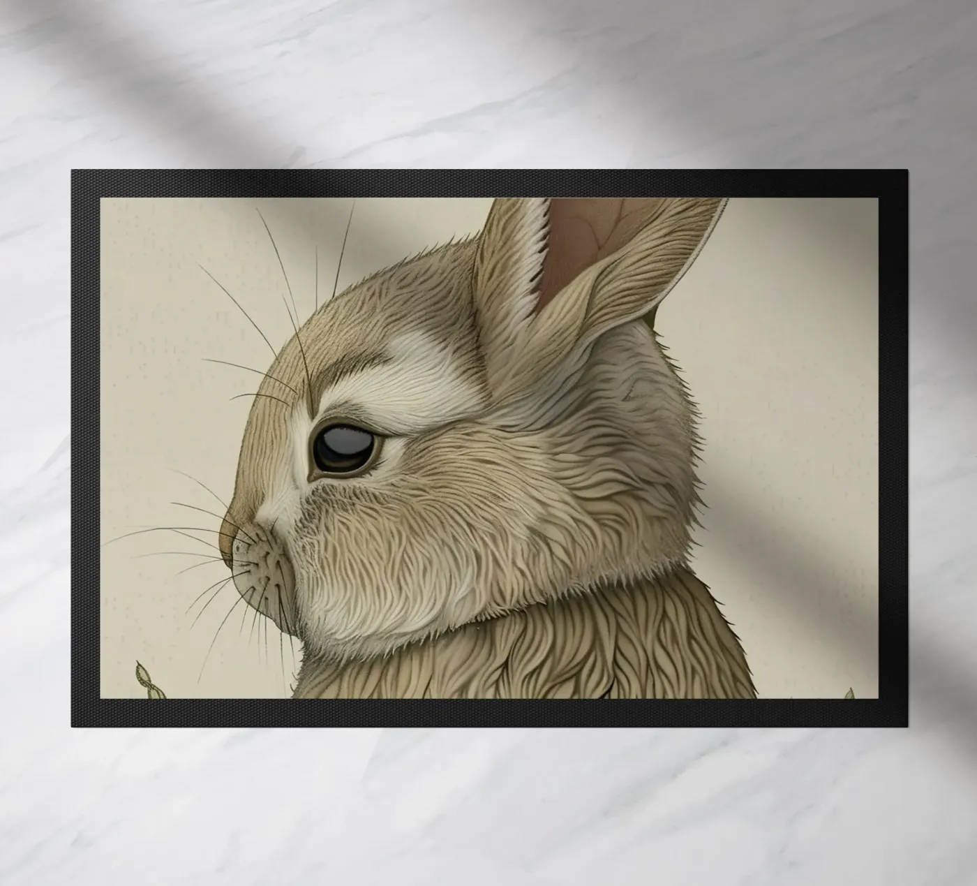 Bunny doormat by Rustic Grace Studio 02