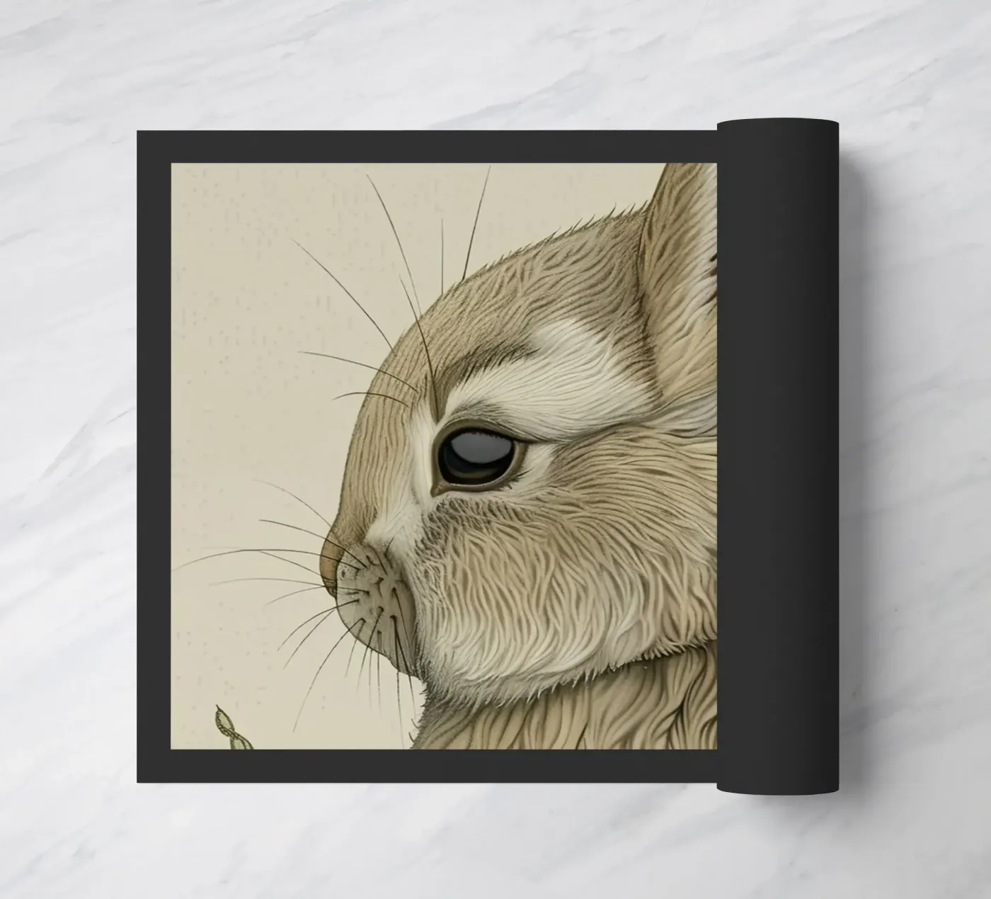 Bunny doormat by Rustic Grace Studio 02