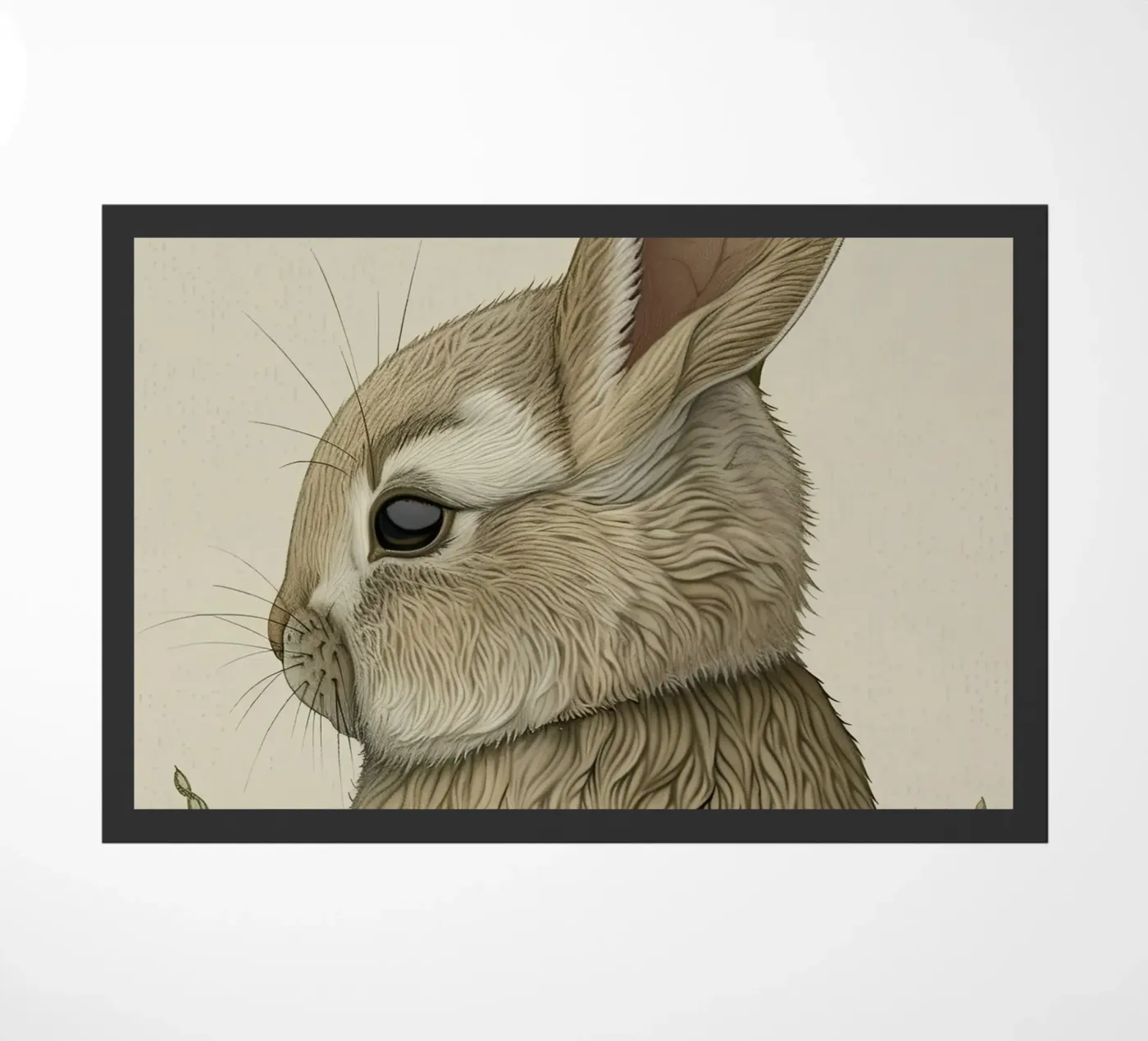 Bunny doormat by Rustic Grace Studio 02