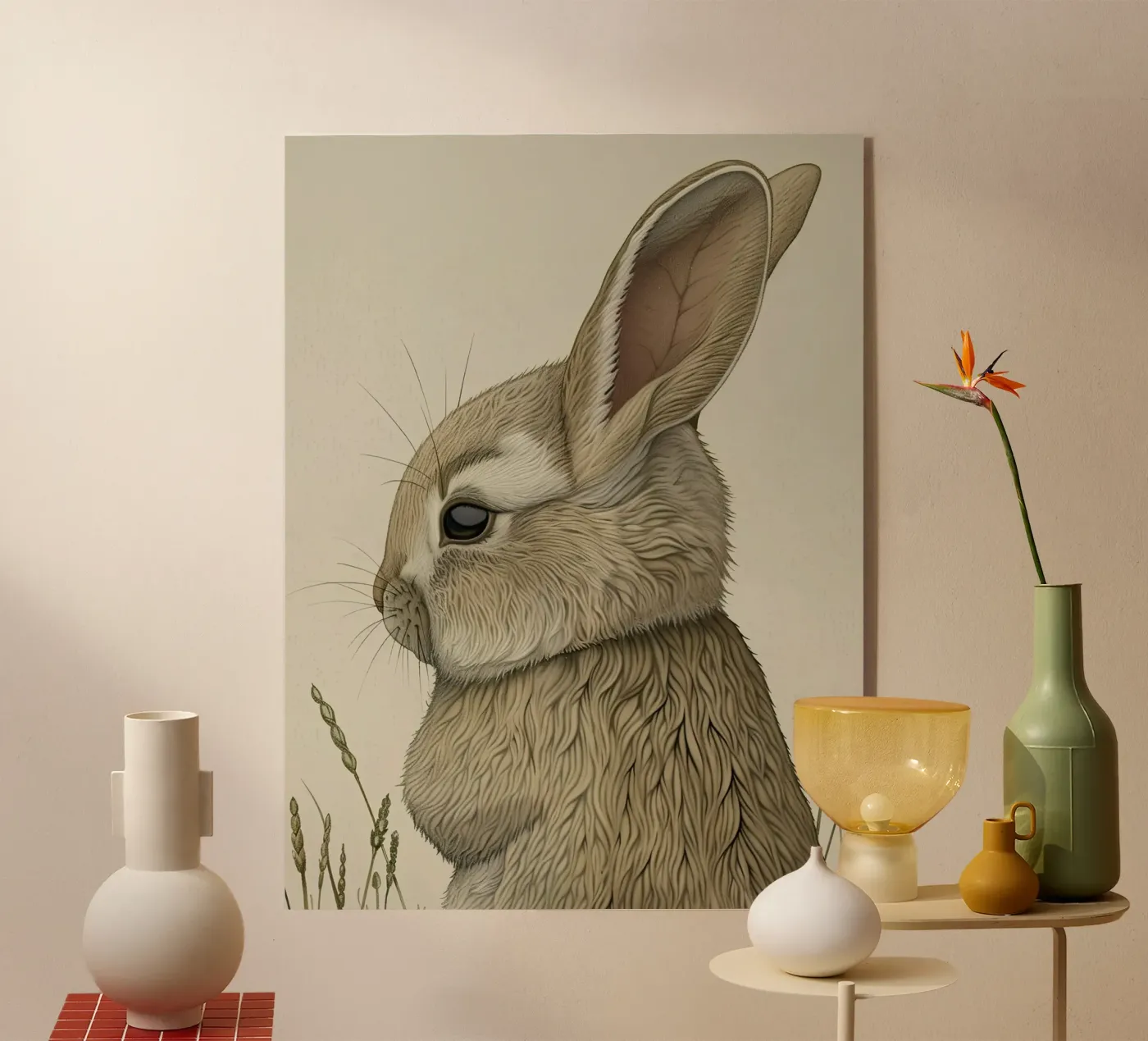 Lapin plexiglas de Rustic Grace Studio 02